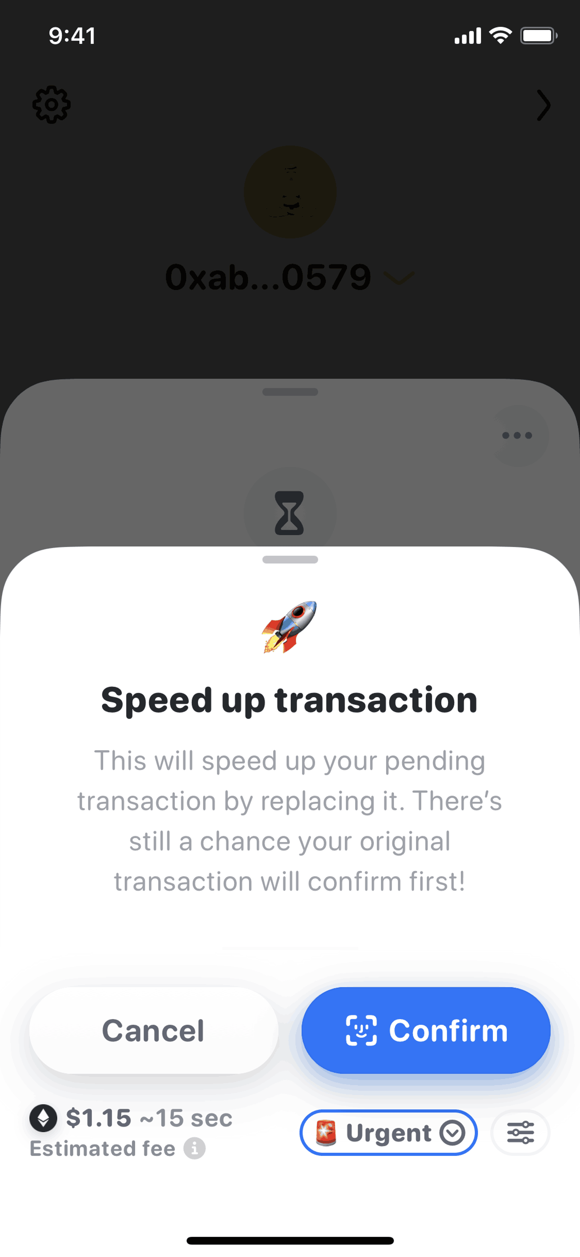 Rainbow iOS Finance interface screenshot 4