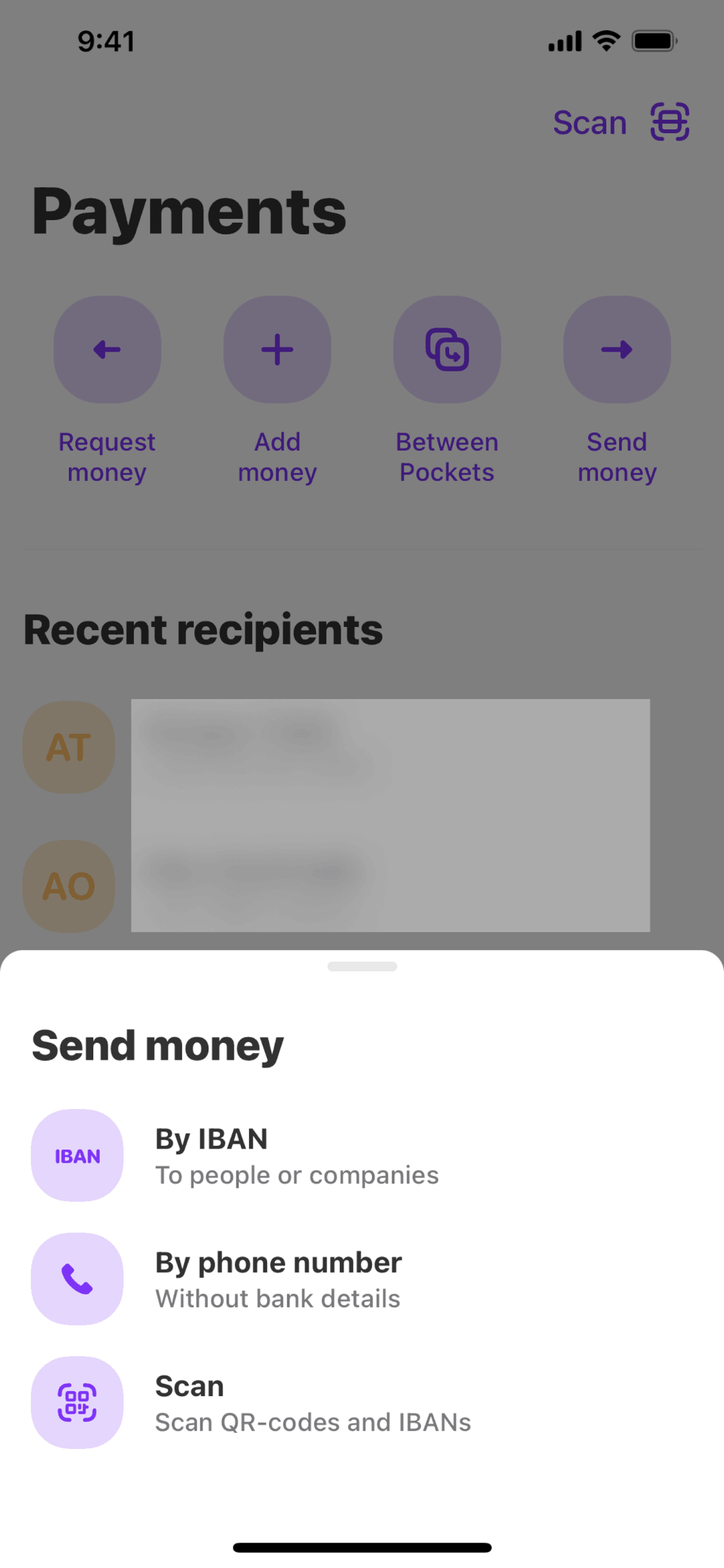 Vivid iOS Finance interface screenshot 9