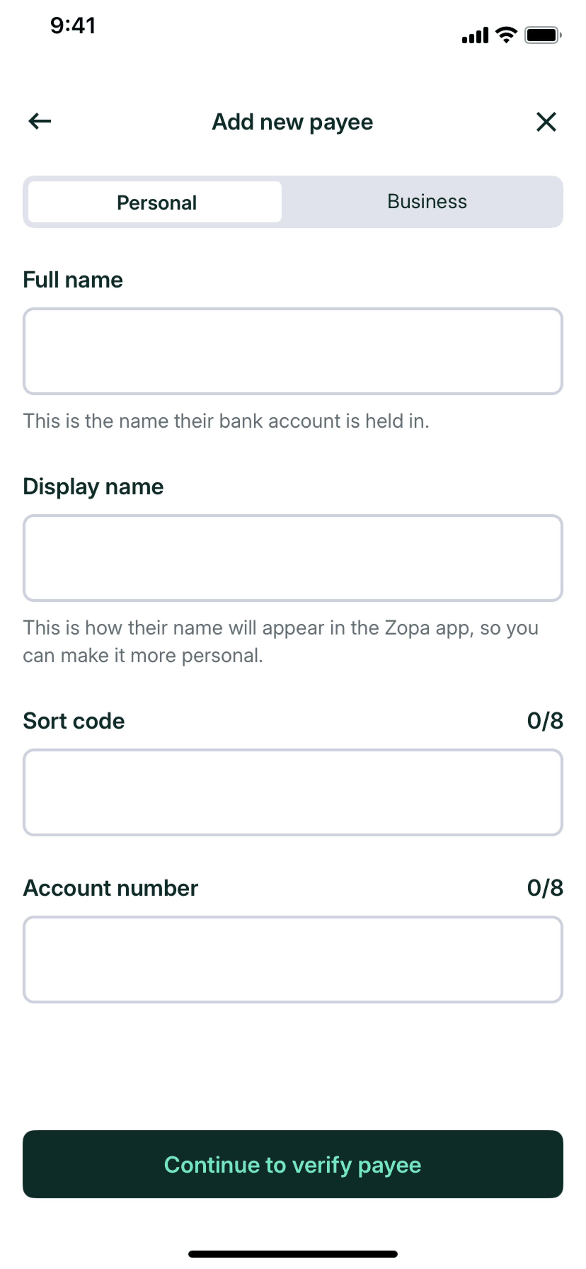 Zopa Bank iOS Finance interface screenshot 7