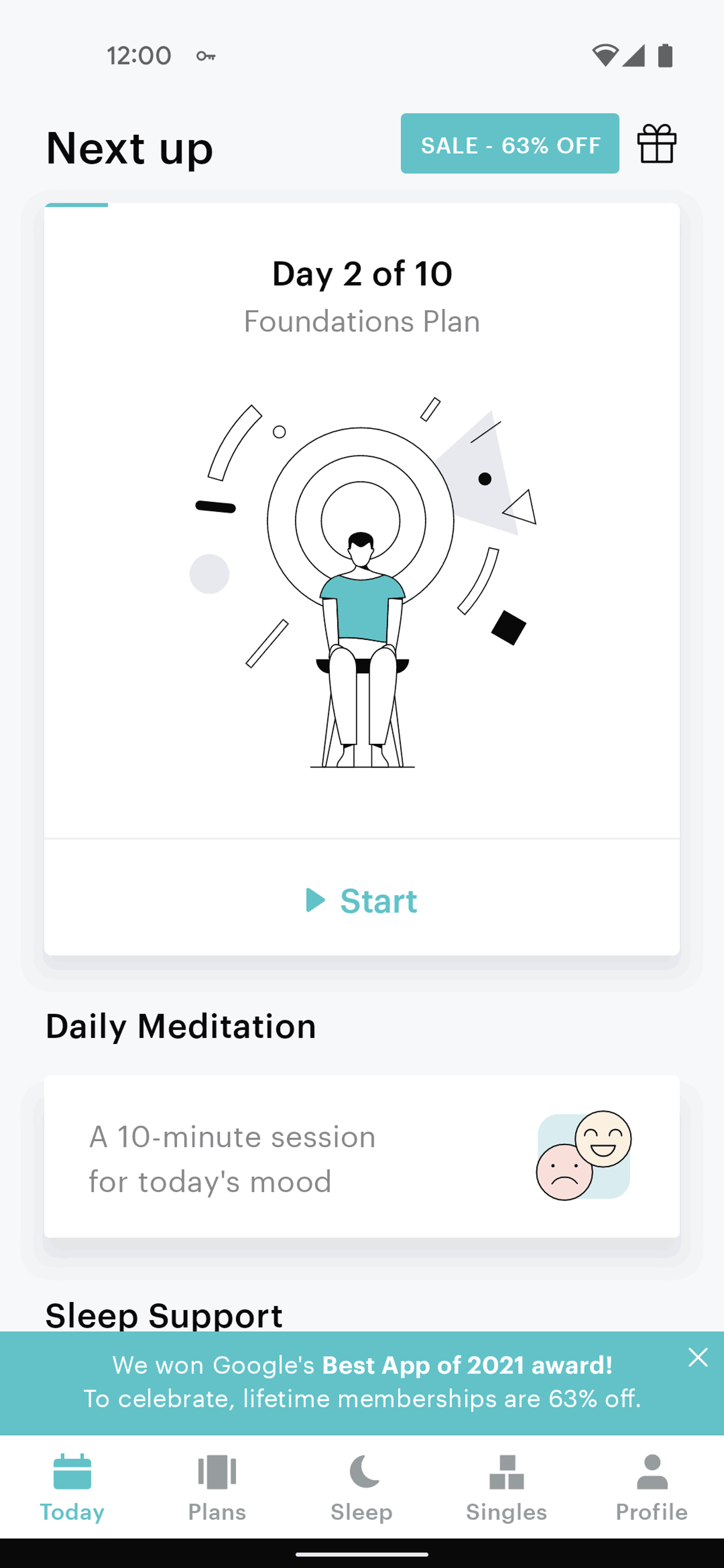 Balance Android Health & Fitness interface screenshot 7