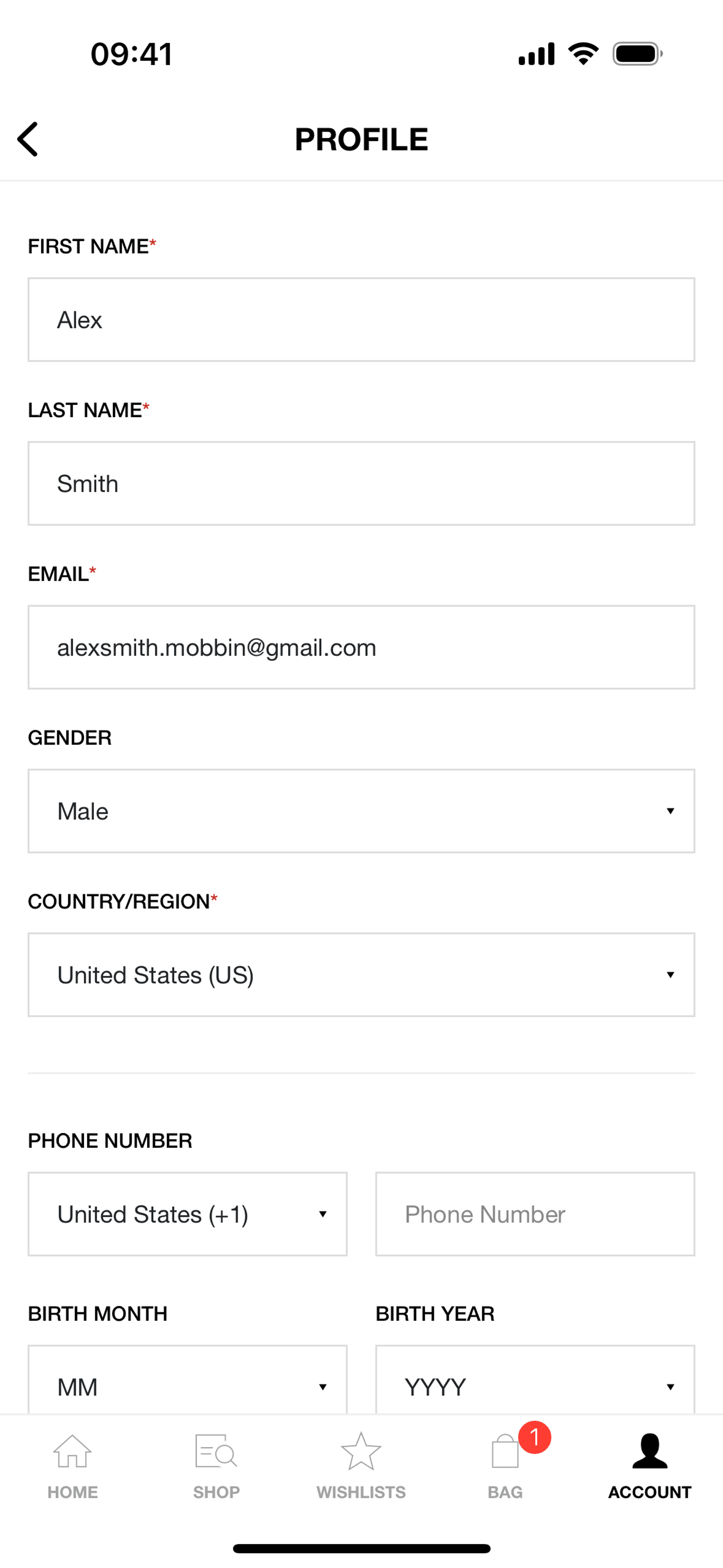 HBX iOS Shopping interface screenshot 19