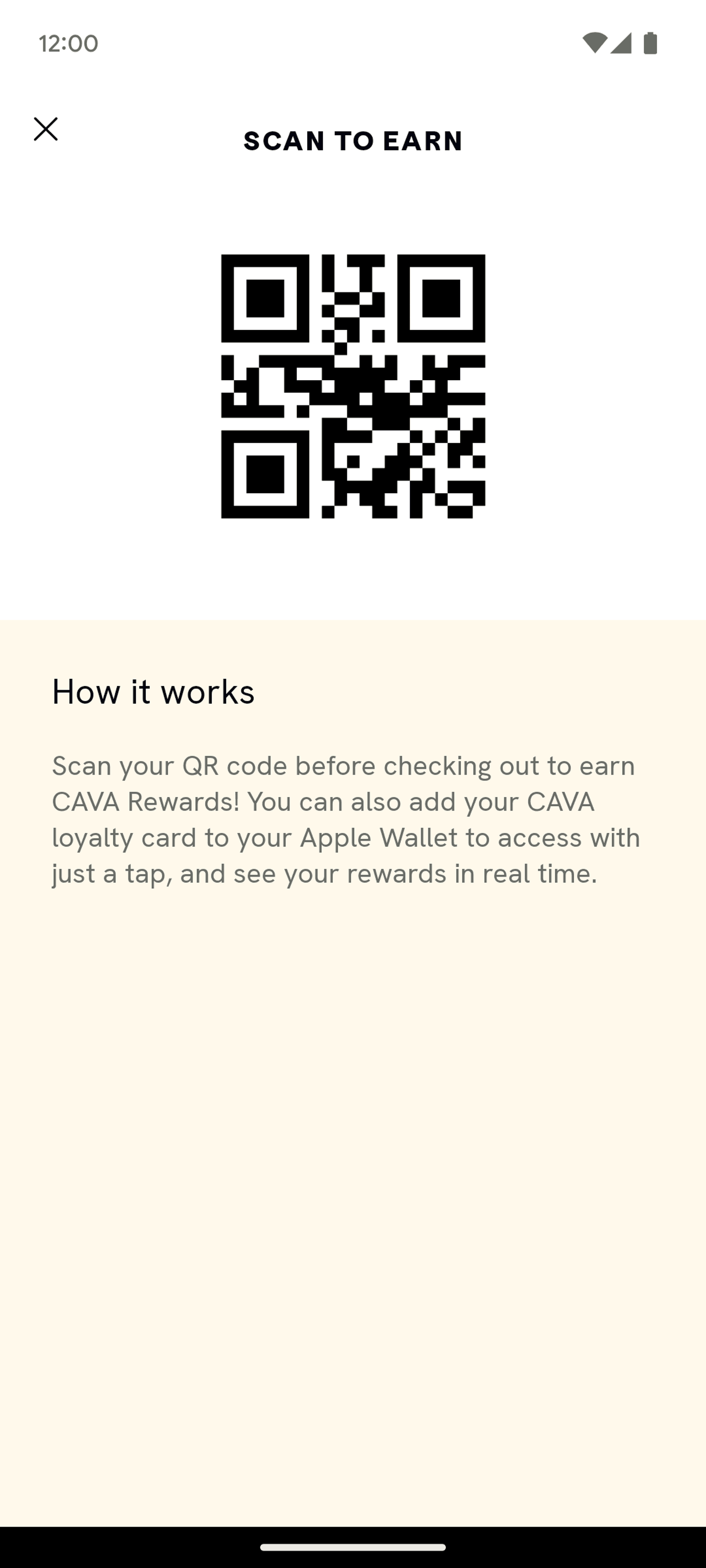 CAVA Android Food & Drink interface screenshot 24