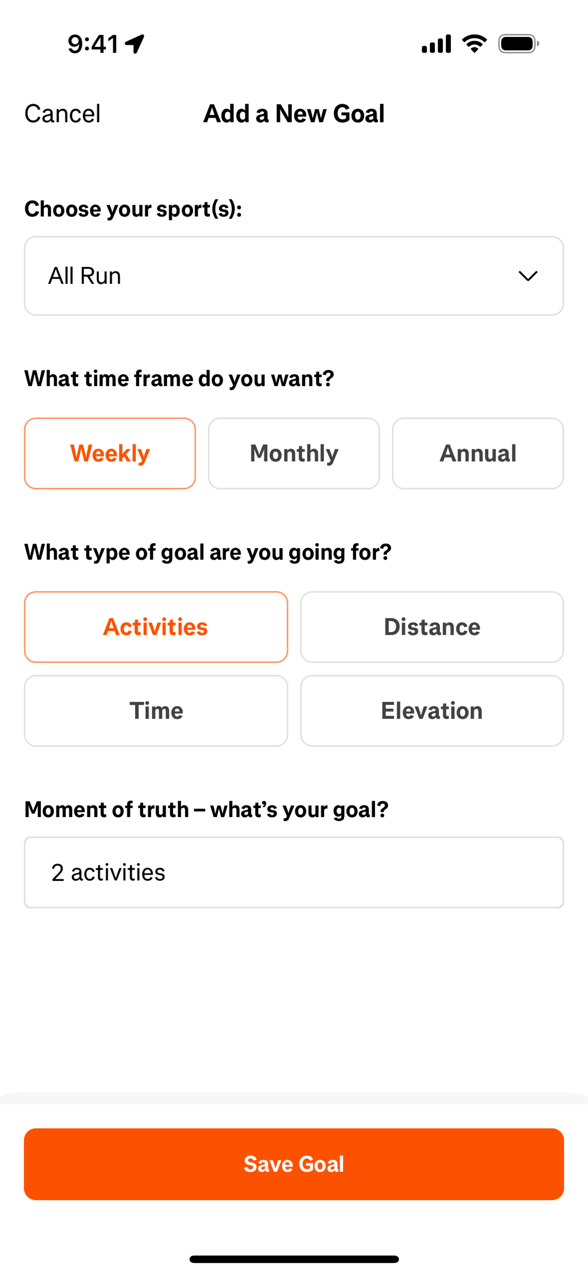 Strava iOS Health & Fitness interface screenshot 19