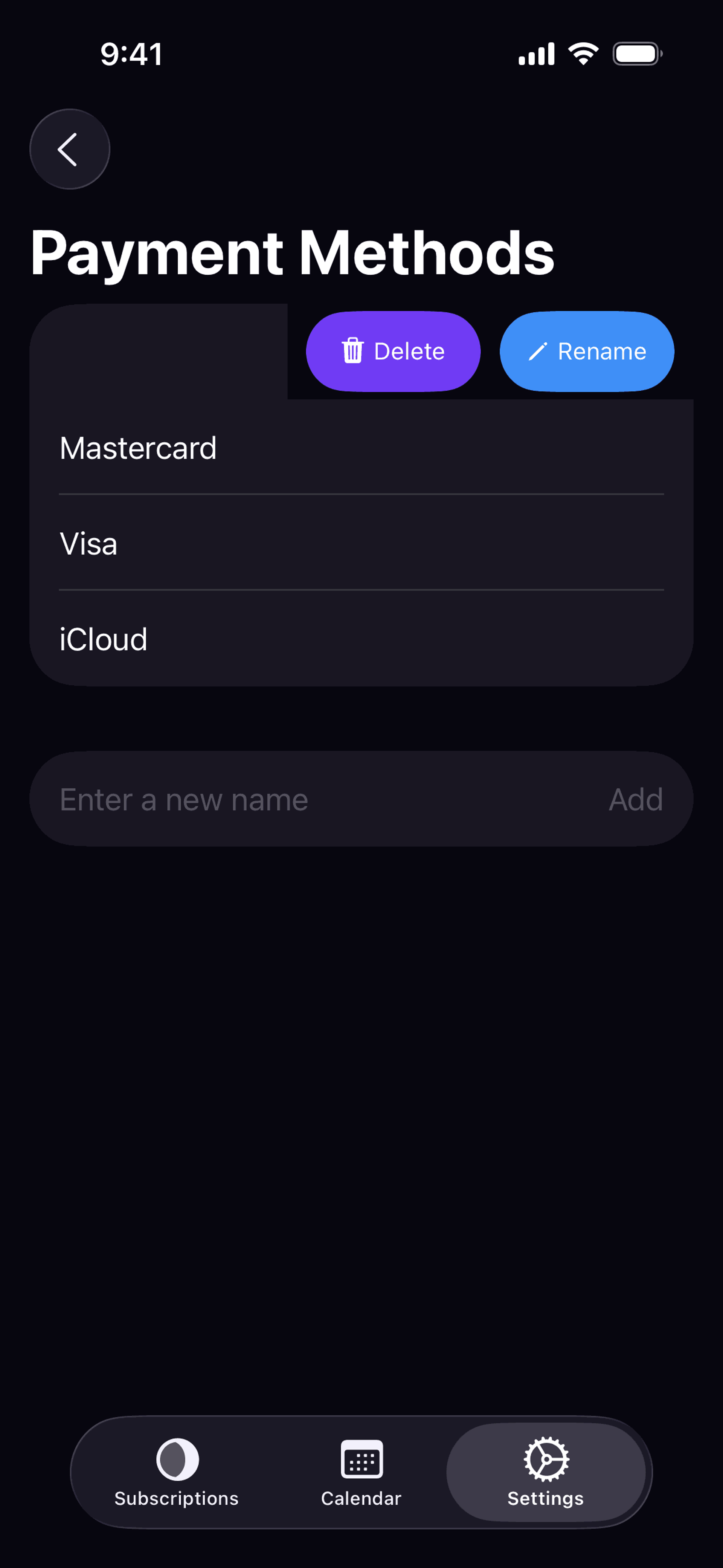 Orbit iOS Finance interface screenshot 7