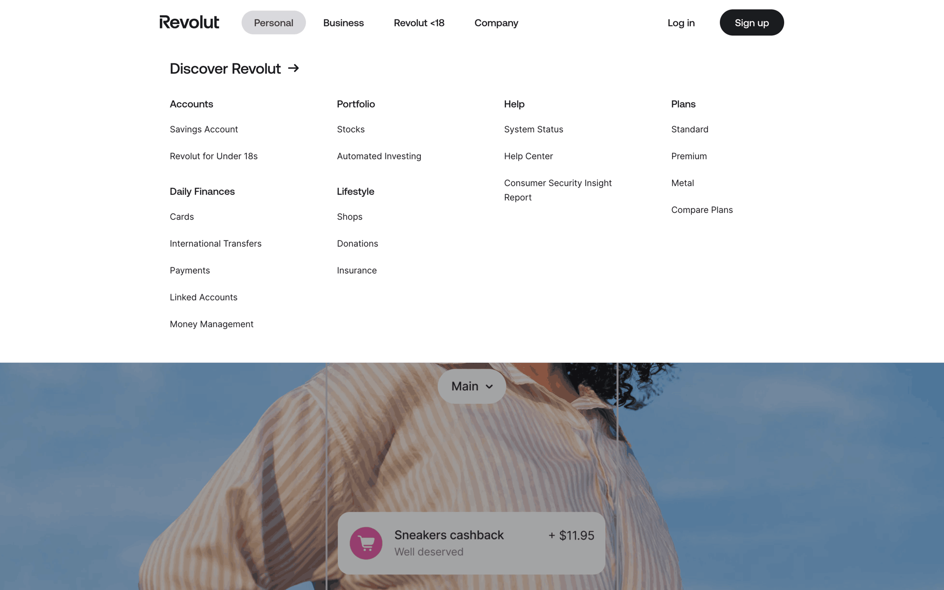 Revolut Web Finance interface screenshot 12