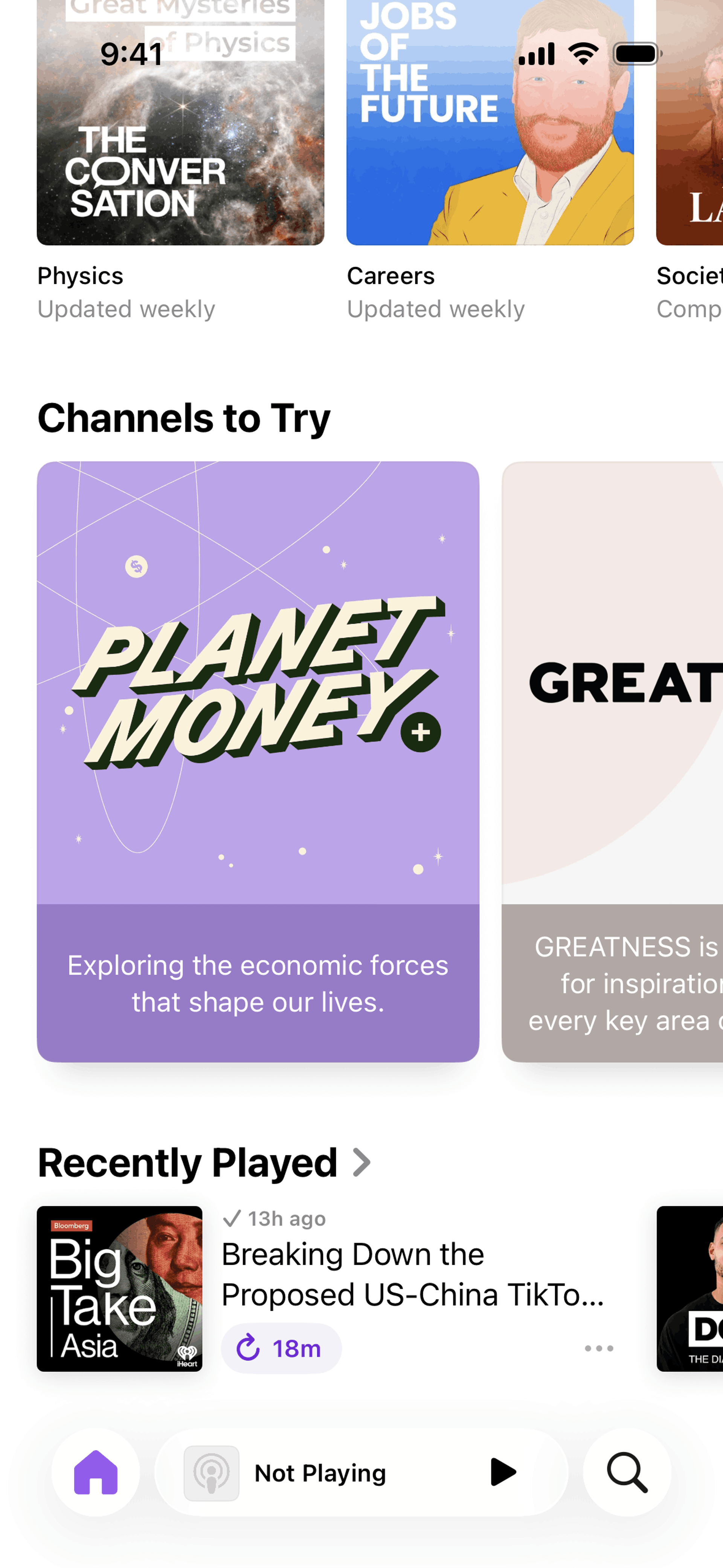 Apple Podcasts iOS Music & Audio interface screenshot 7