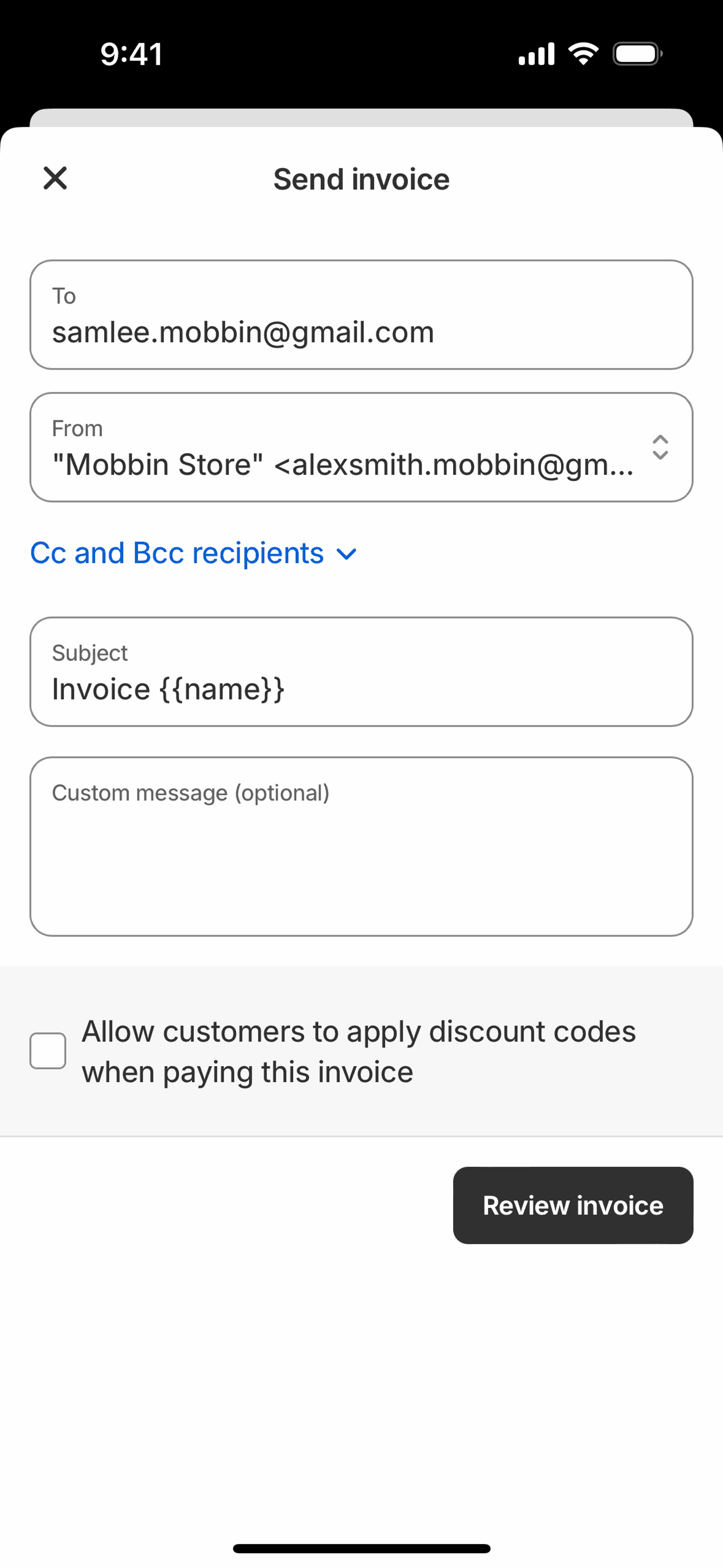 Shopify iOS Business interface screenshot 10