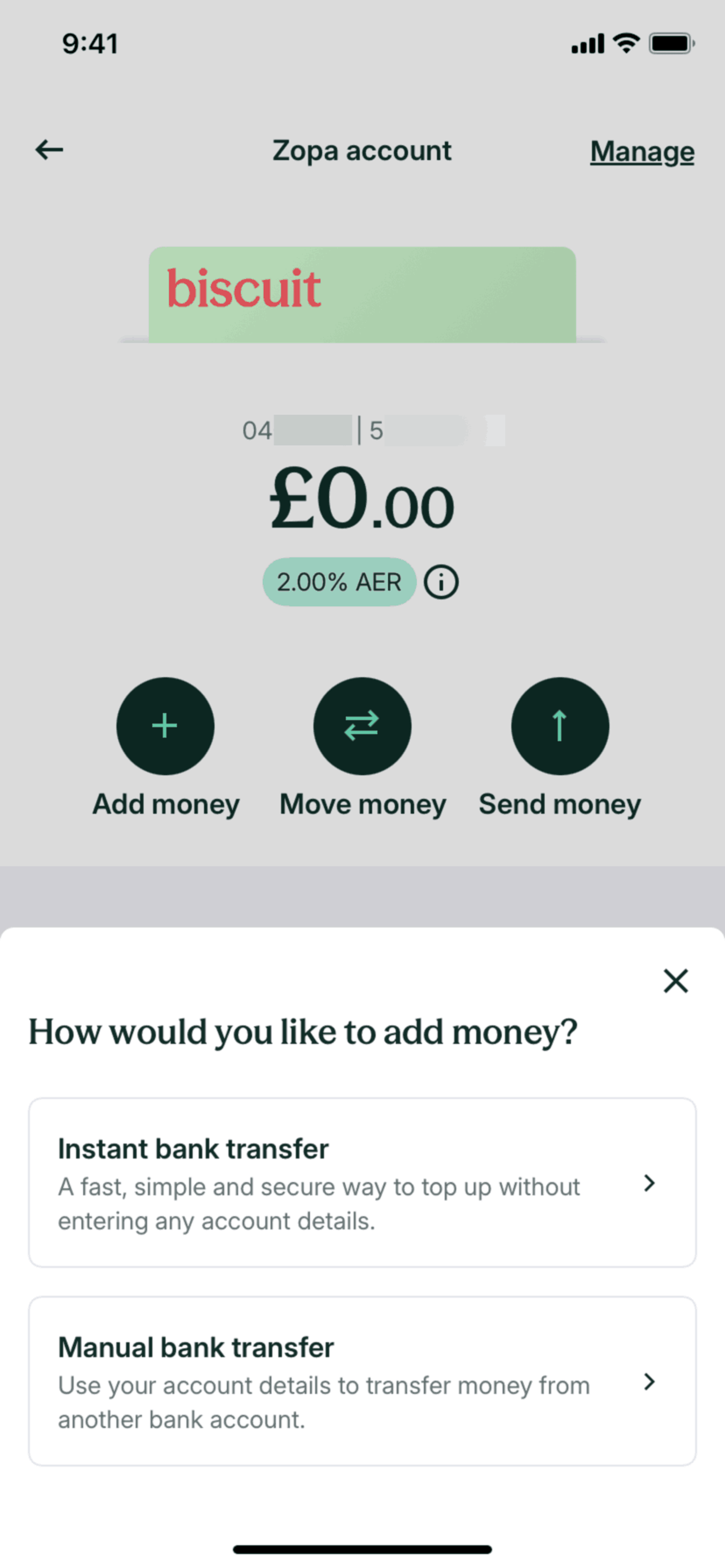 Zopa Bank iOS Finance interface screenshot 22