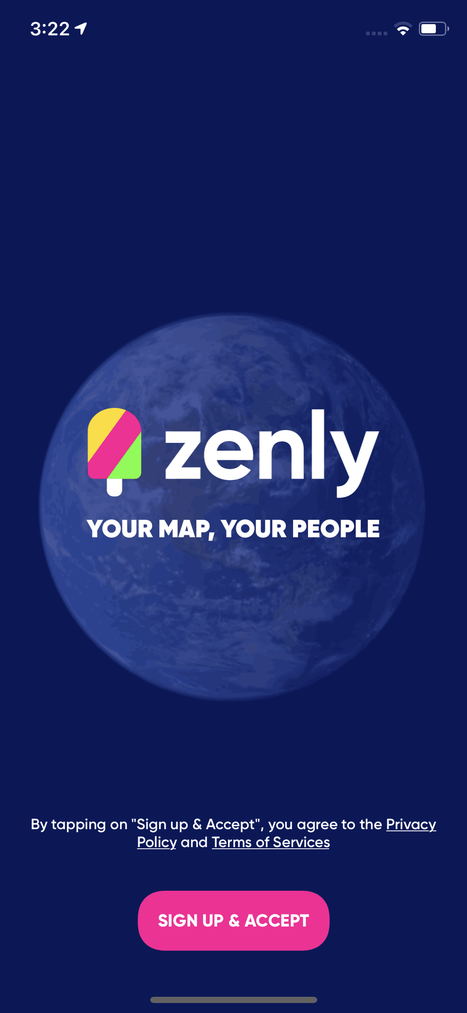 zenly iOS Social Networking interface screenshot 2