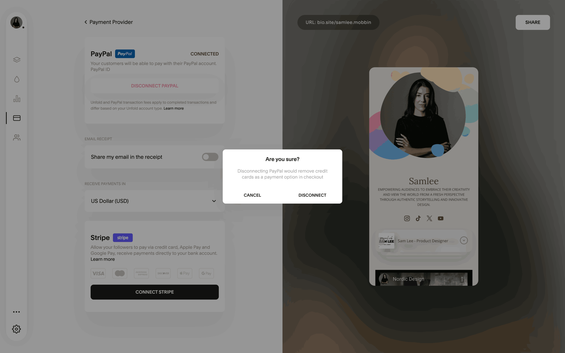 Biosites Web Business interface screenshot 9