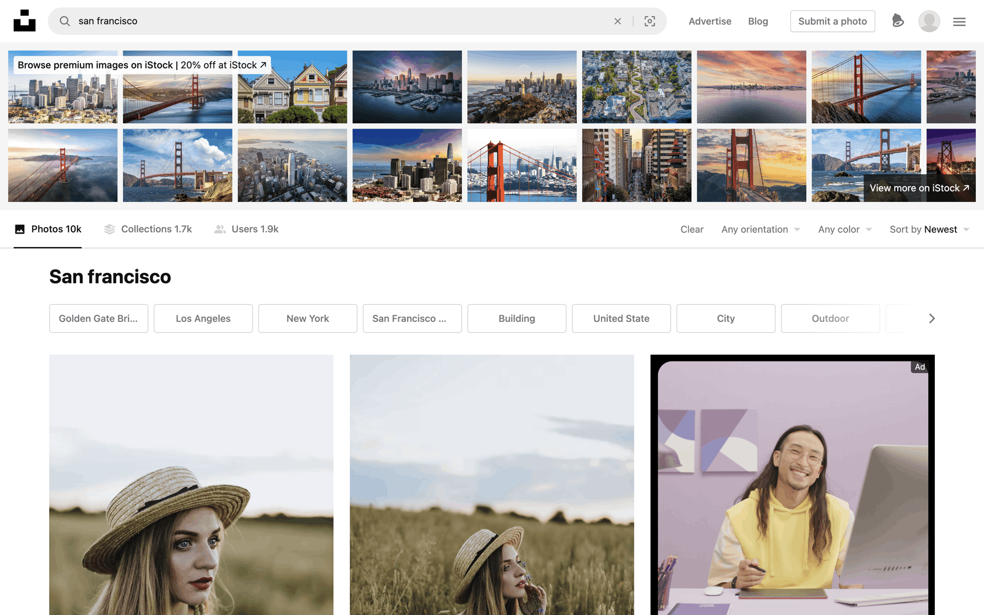 Unsplash Web Photo & Video interface screenshot 7