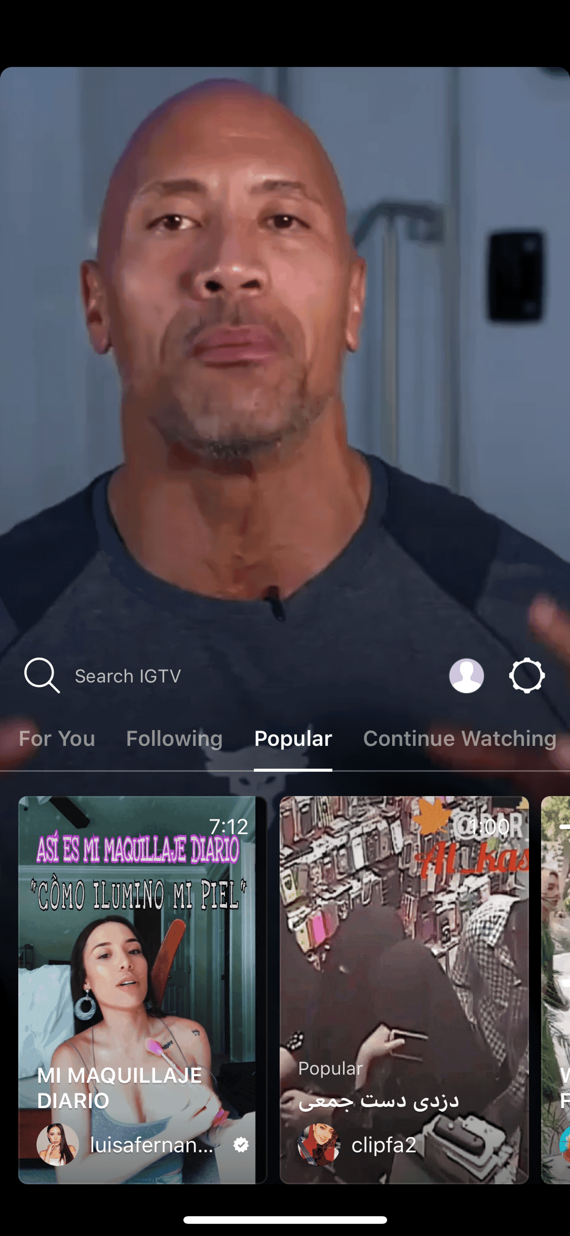 IGTV iOS Photo & Video interface screenshot 8
