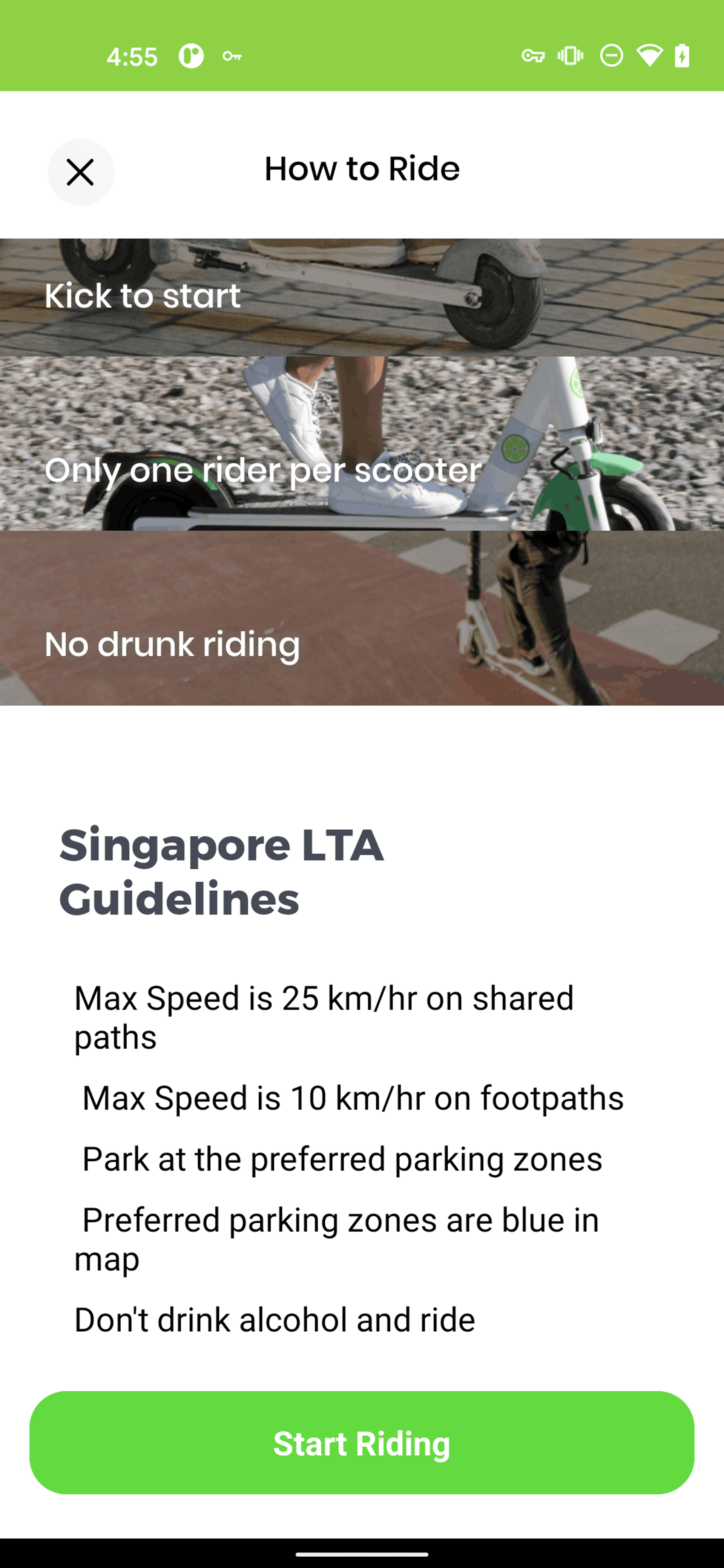 Lime Android Travel & Transportation interface screenshot 19