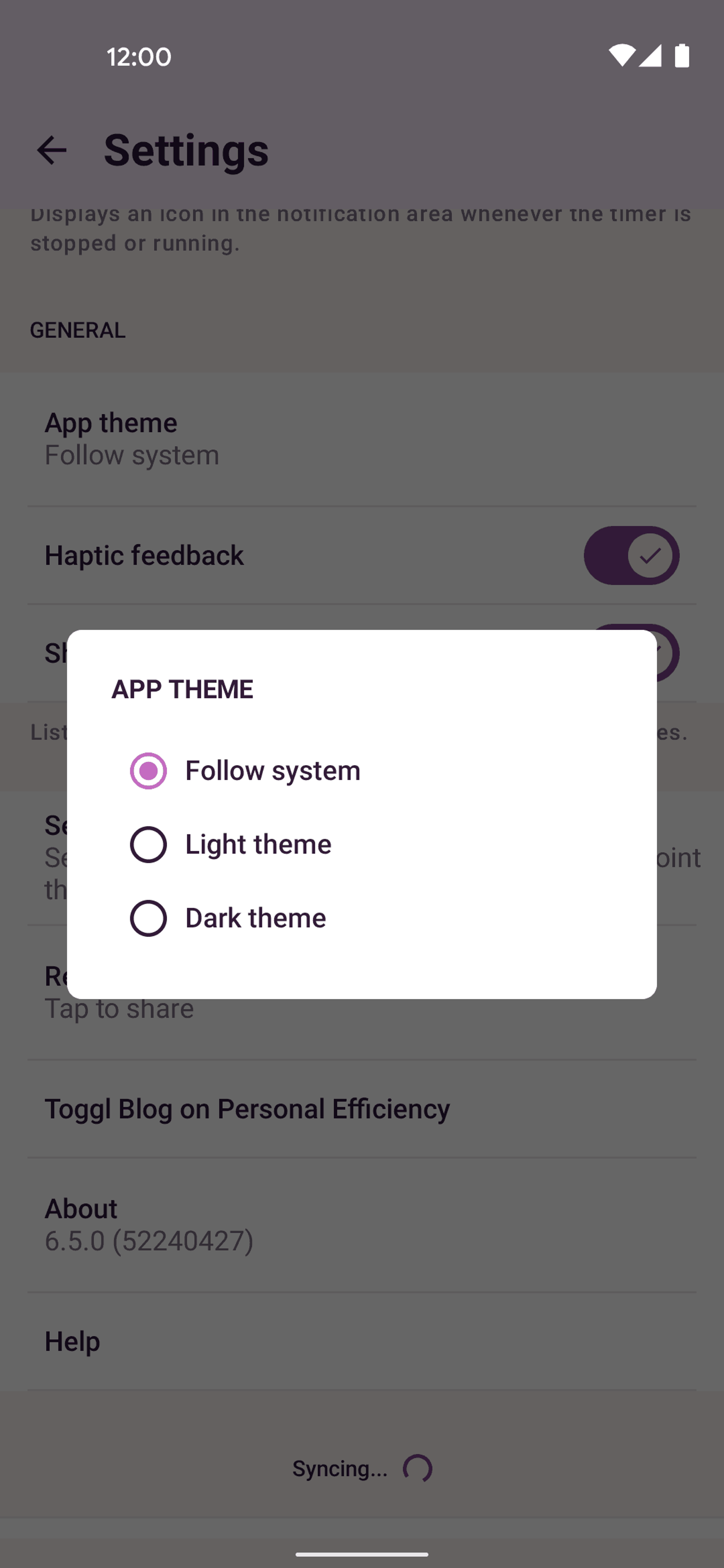 Toggl Track Android Business interface screenshot 22