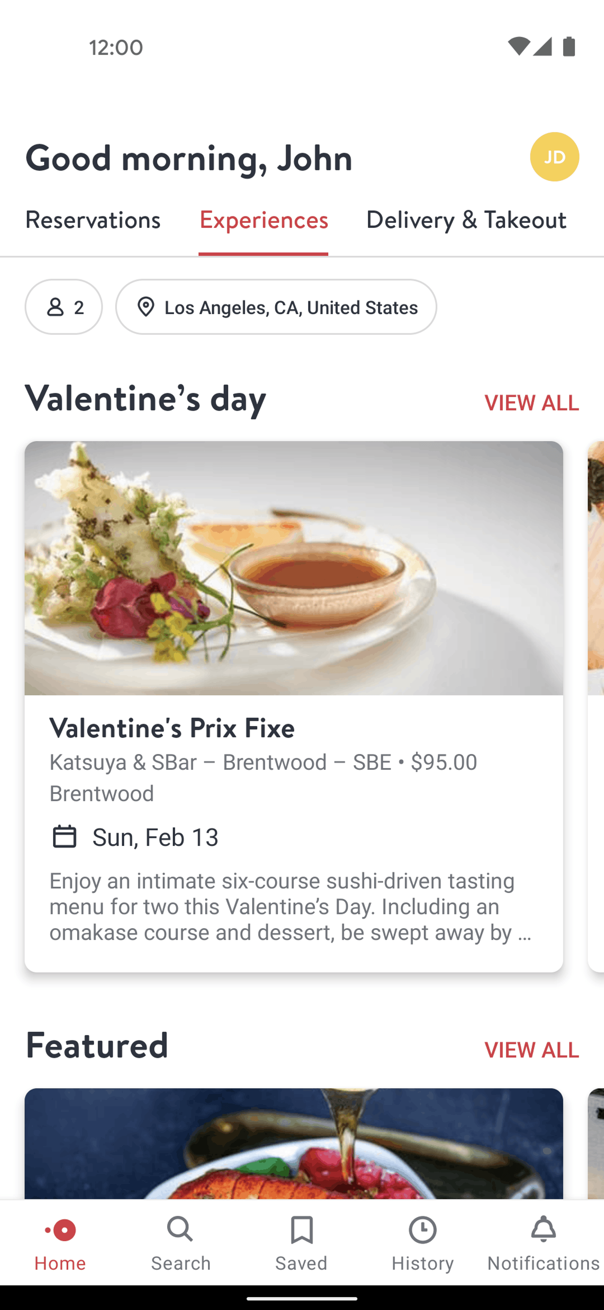 OpenTable Android Food & Drink interface screenshot 8