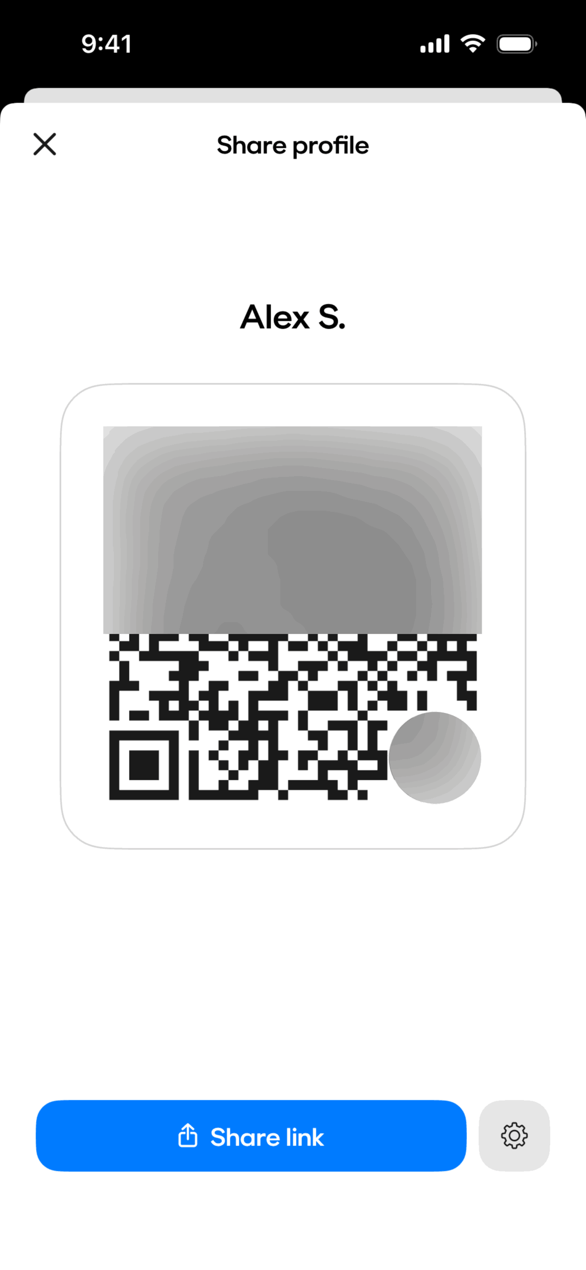 BFF iOS Social Networking interface screenshot 2