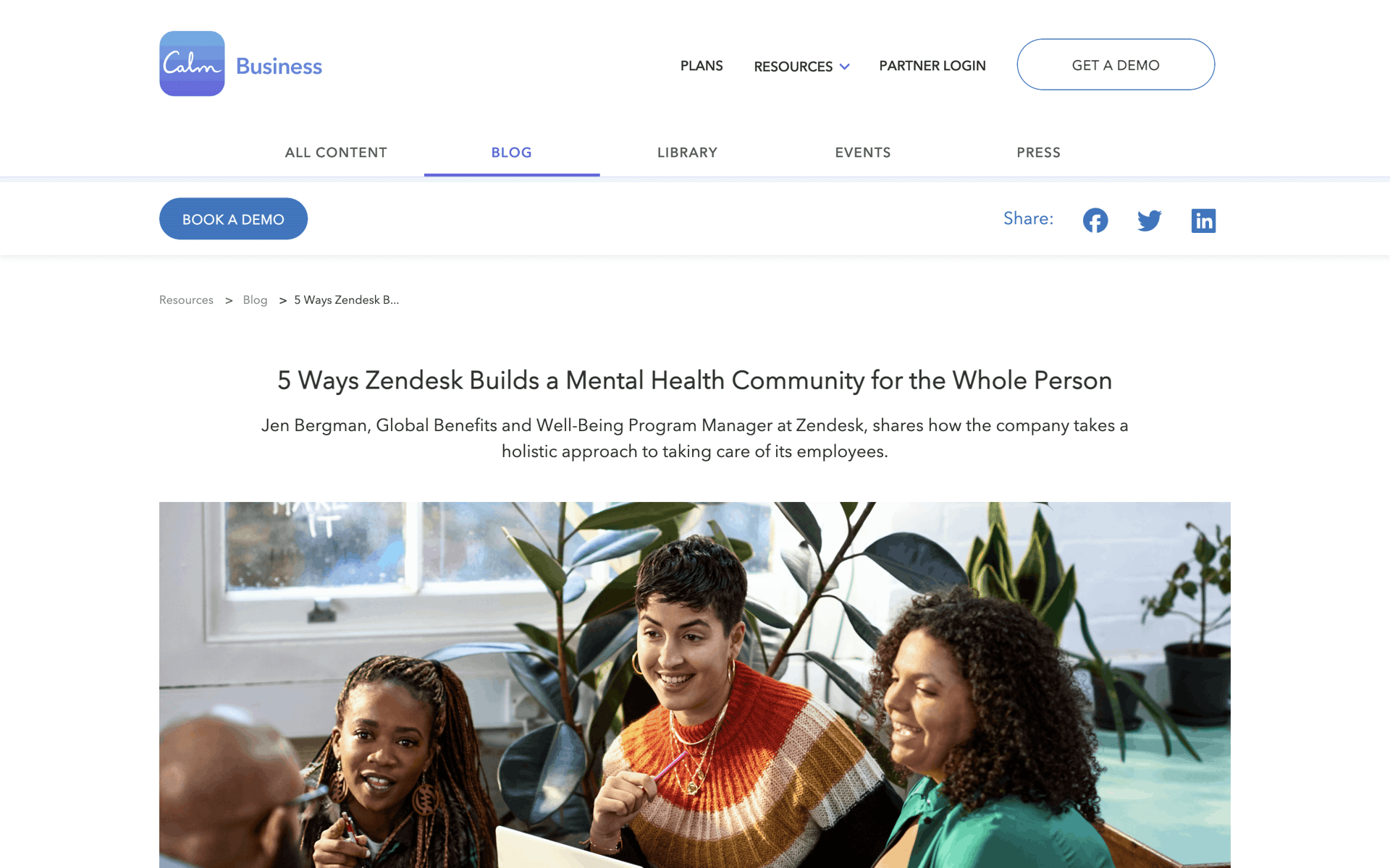 Calm Web Health & Fitness interface screenshot 23