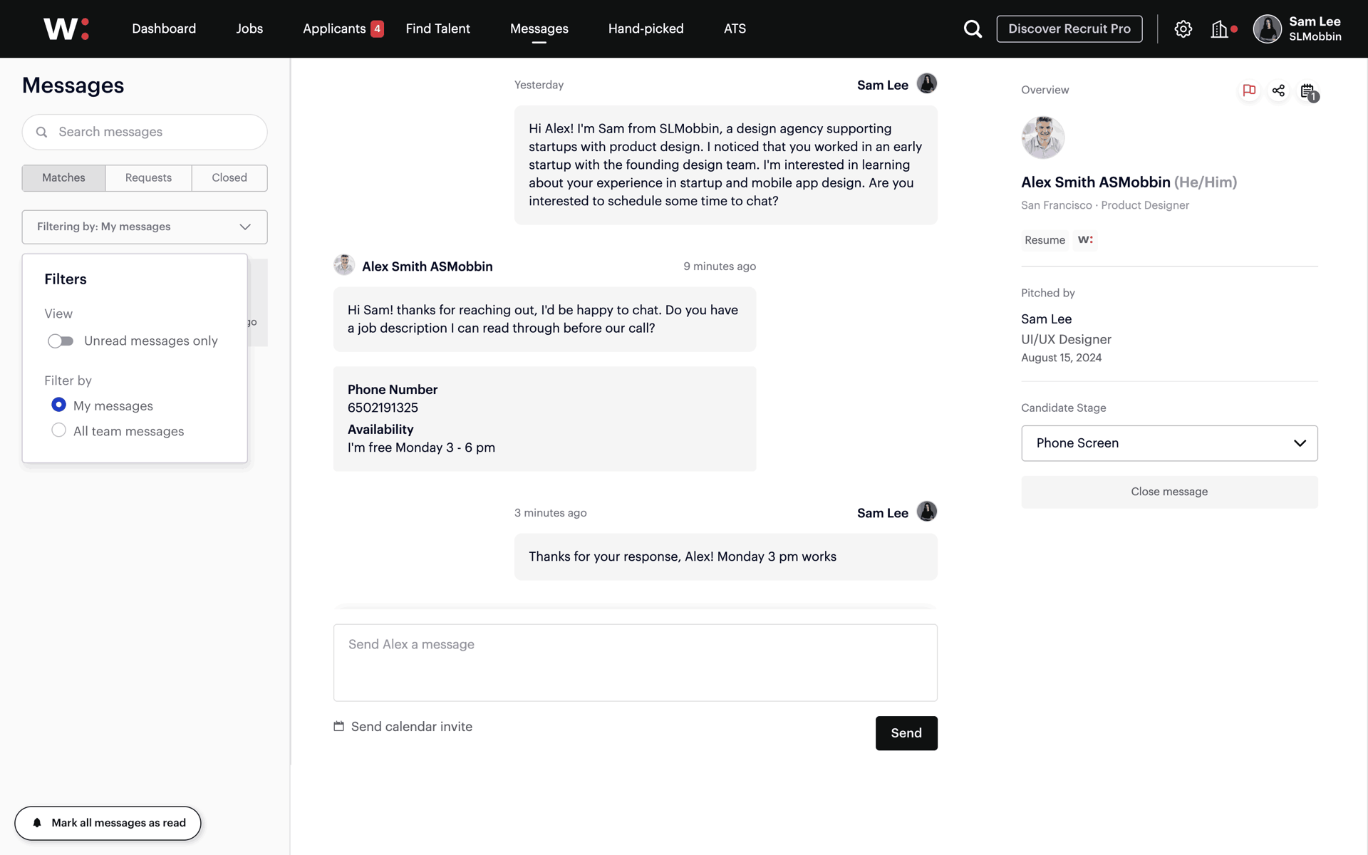 Wellfound Web Jobs & Recruitment interface screenshot 13