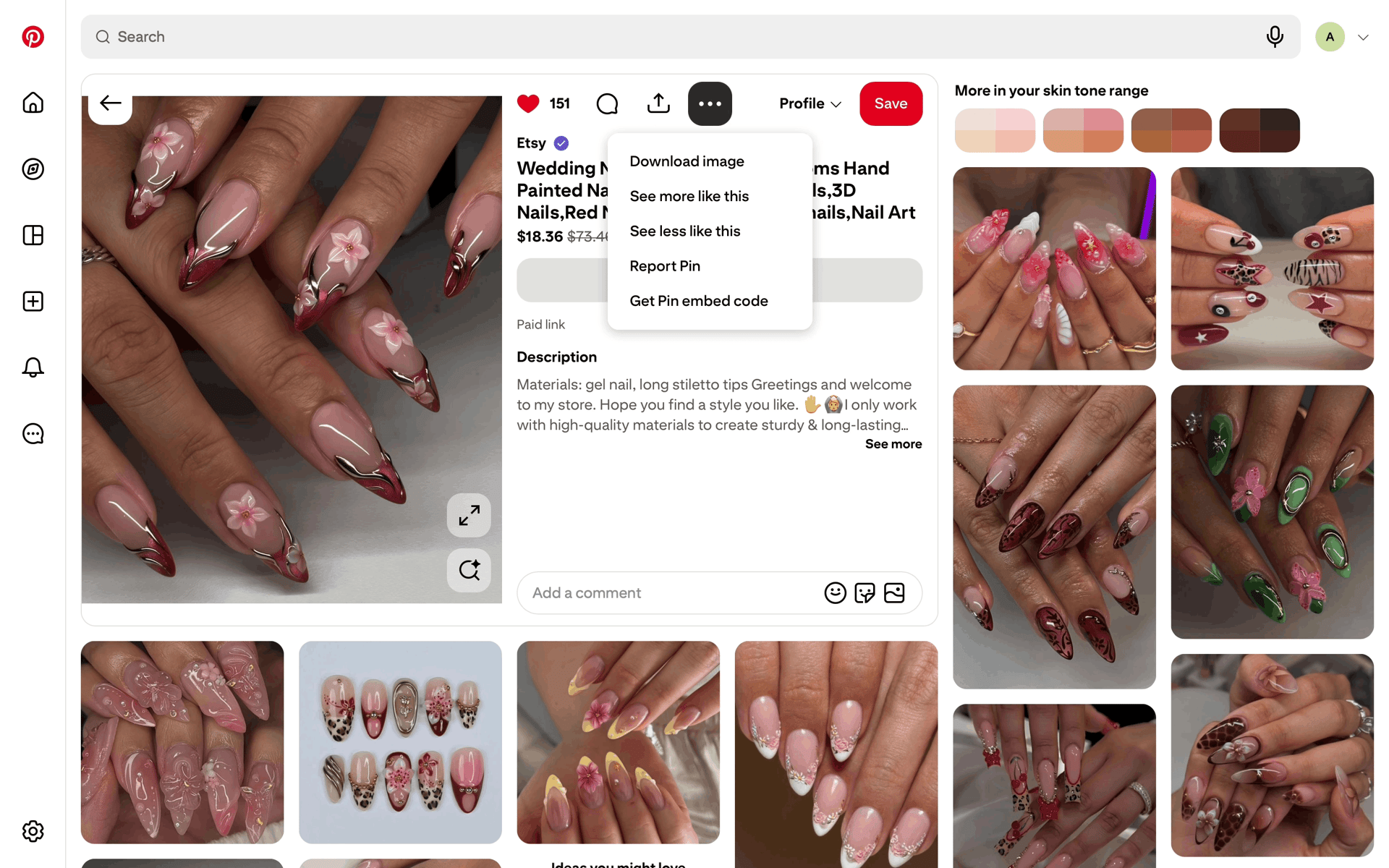 Pinterest Web Photo & Video interface screenshot 21