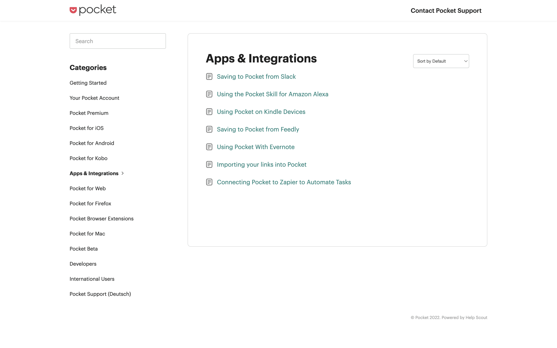 Pocket Web News interface screenshot 18