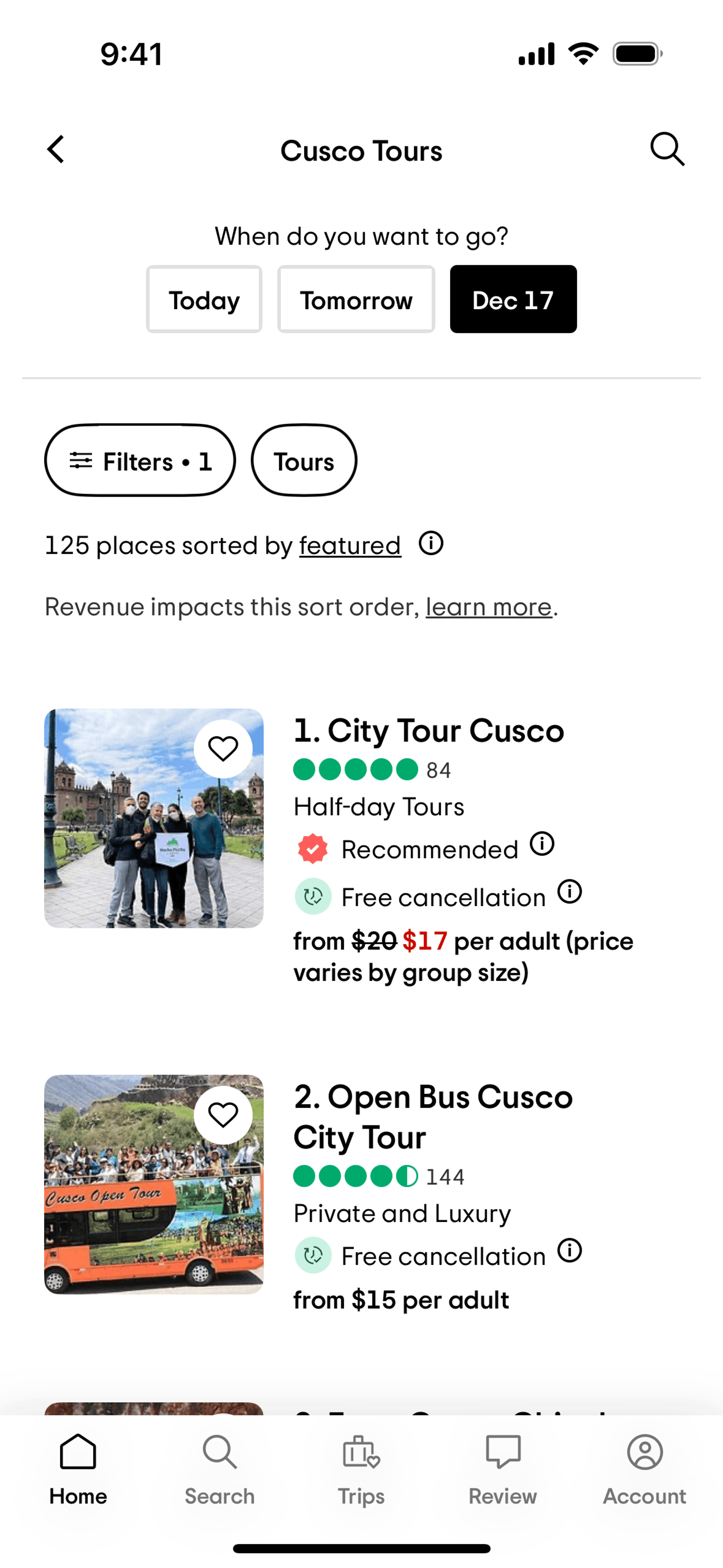 Tripadvisor iOS Travel & Transportation interface screenshot 6