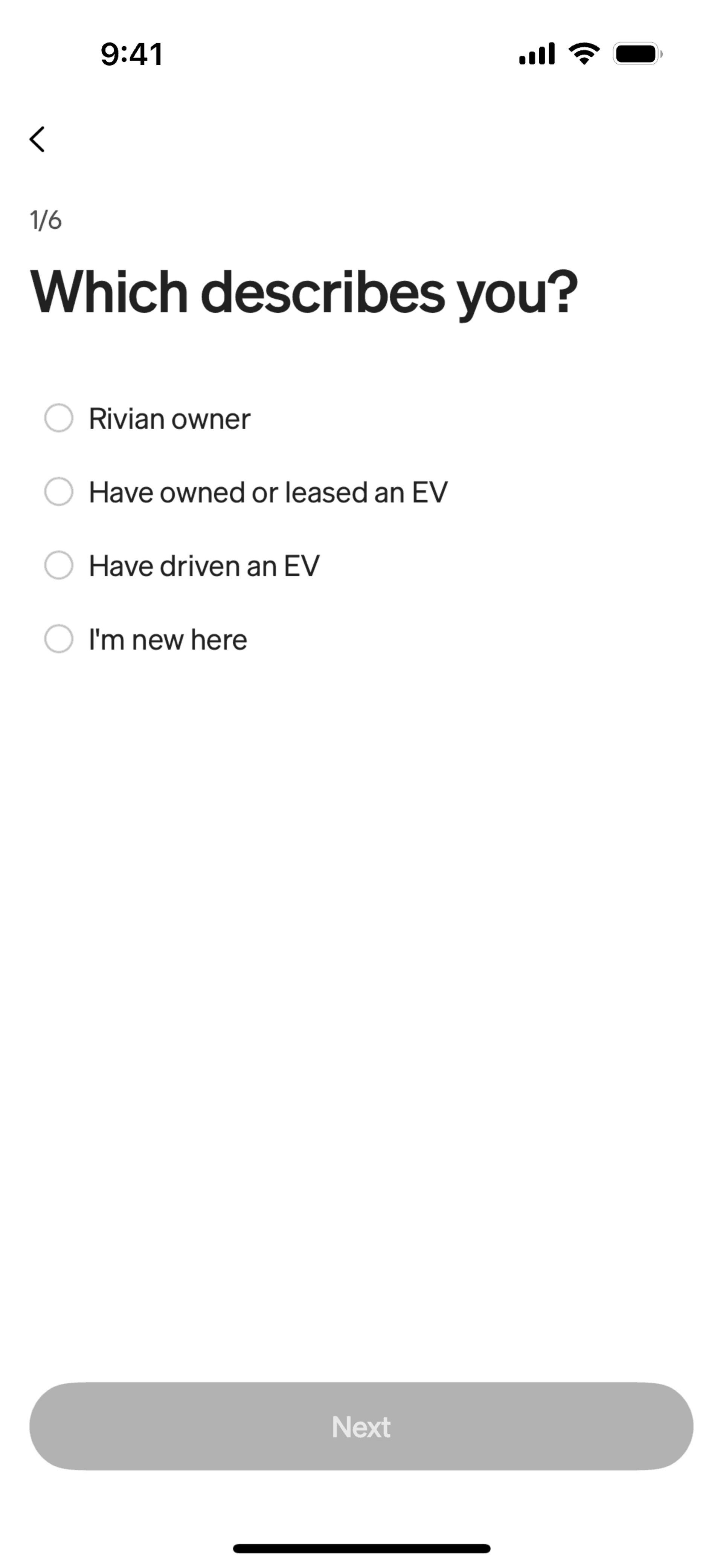 Rivian iOS Travel & Transportation interface screenshot 18