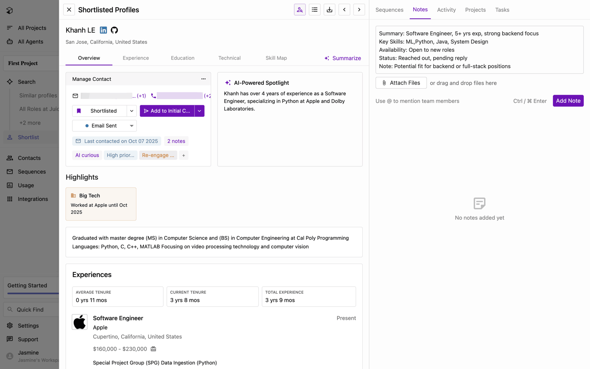Juicebox Web Jobs & Recruitment interface screenshot 9