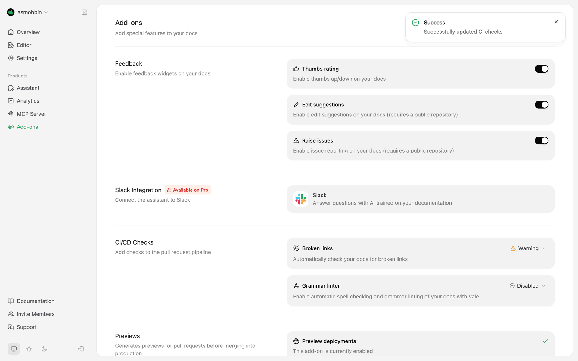 Mintlify Web Developer Tools interface screenshot 6