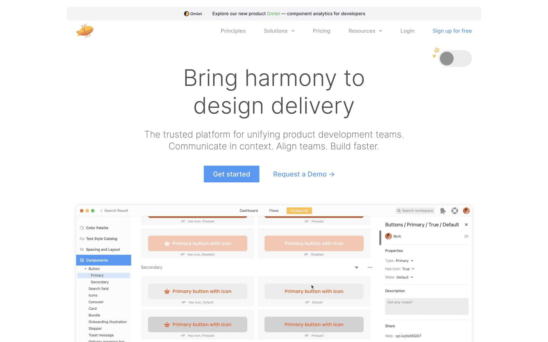 Zeplin Web Productivity interface screenshot 1