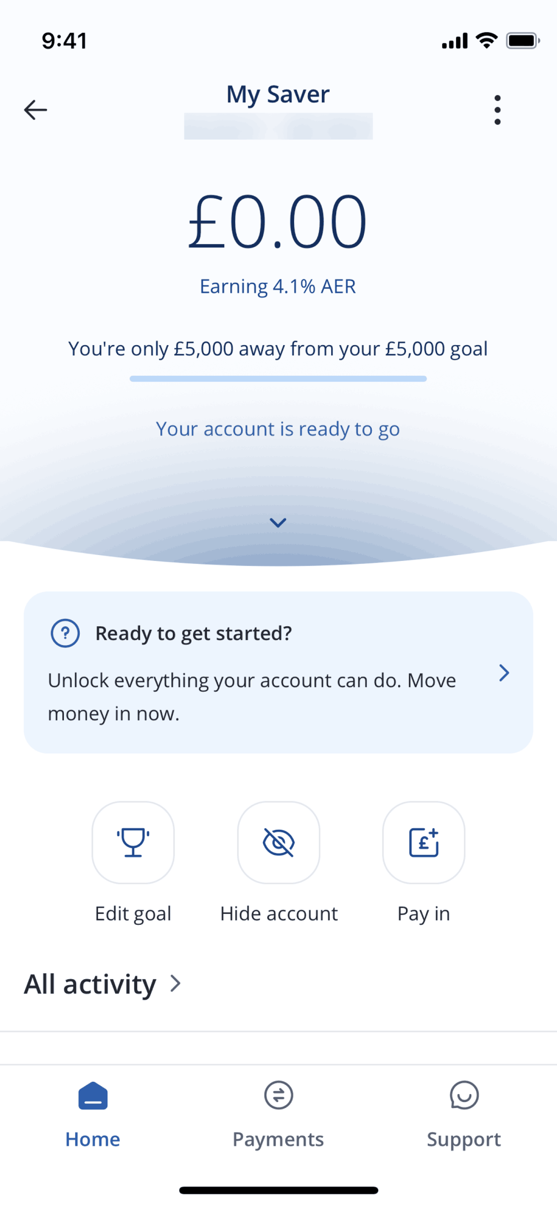 Chase UK iOS Finance interface screenshot 2