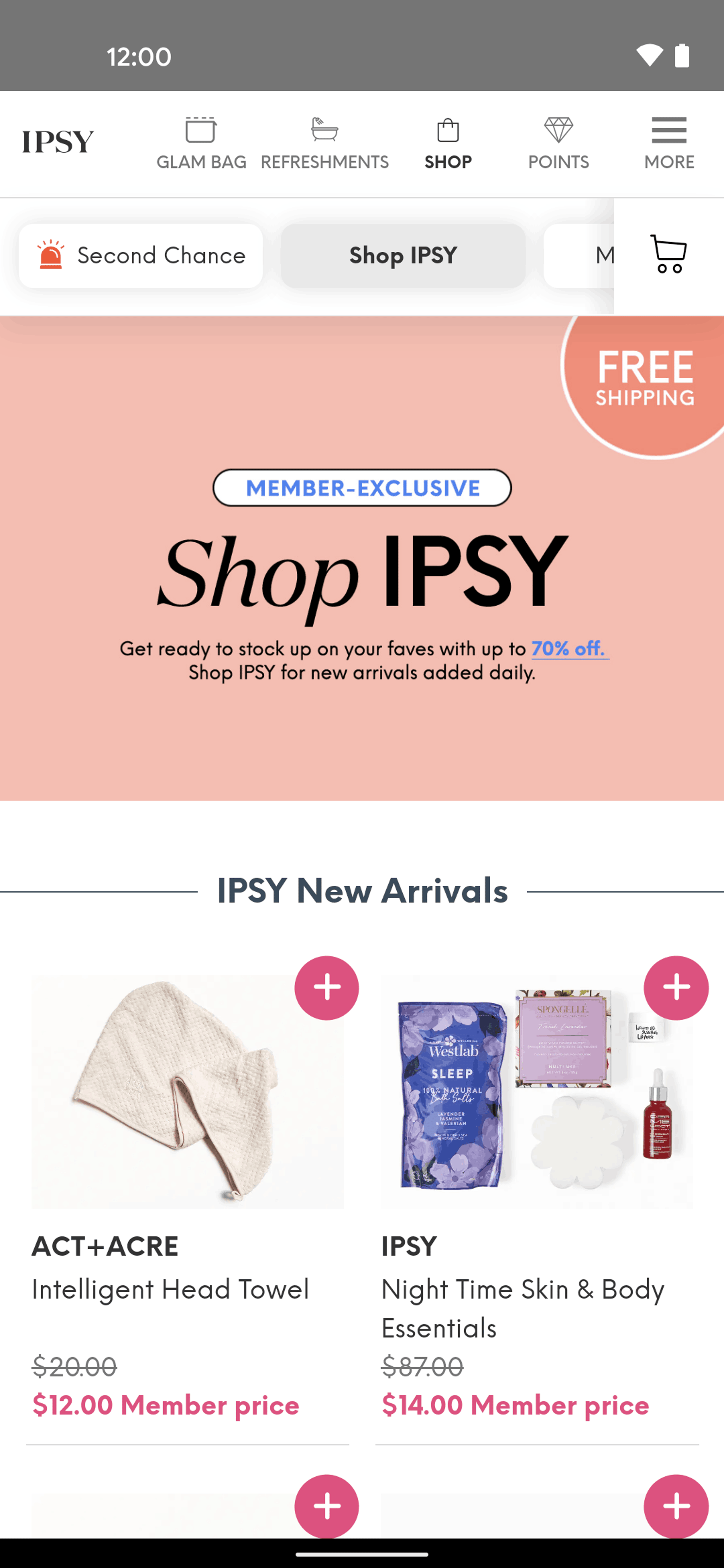 IPSY Android Shopping interface screenshot 17