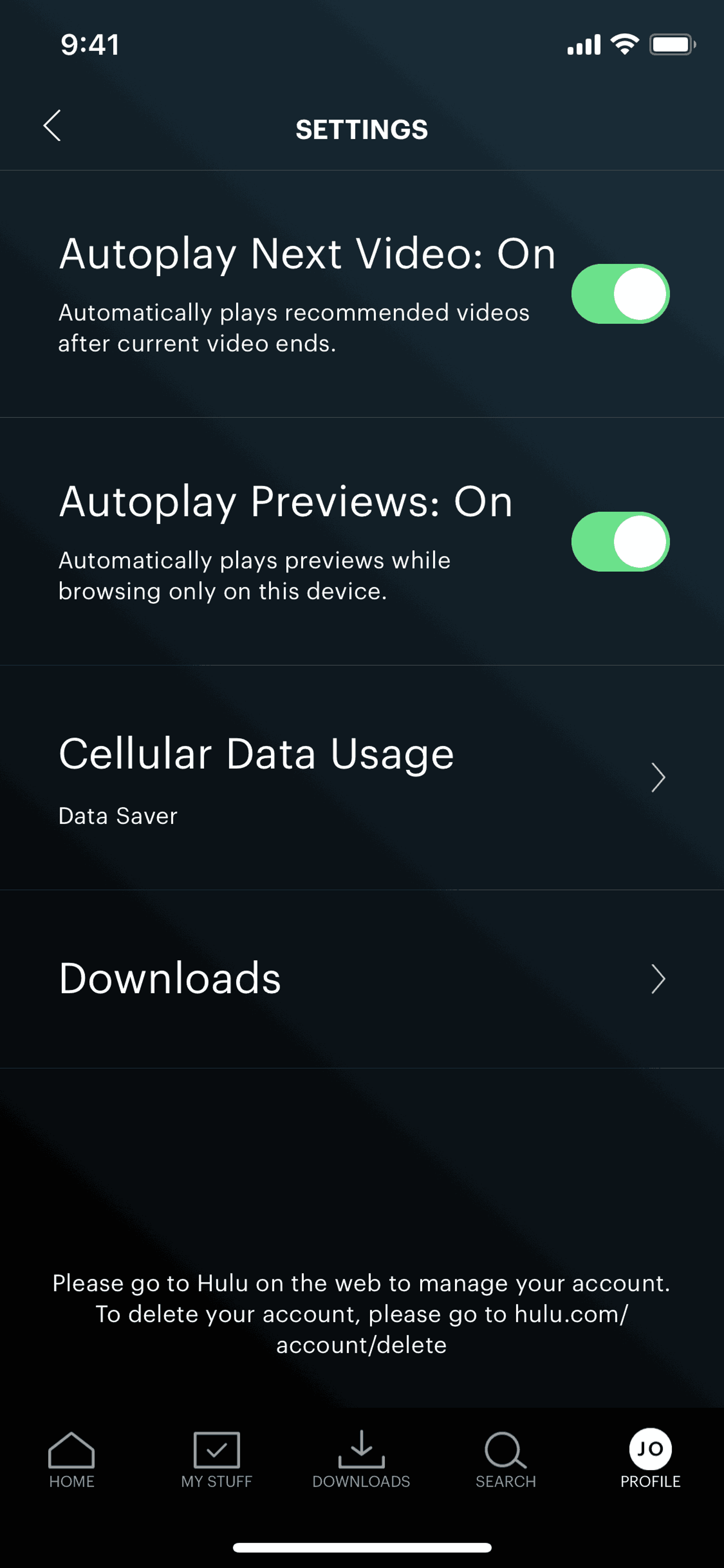 Hulu iOS Entertainment interface screenshot 18