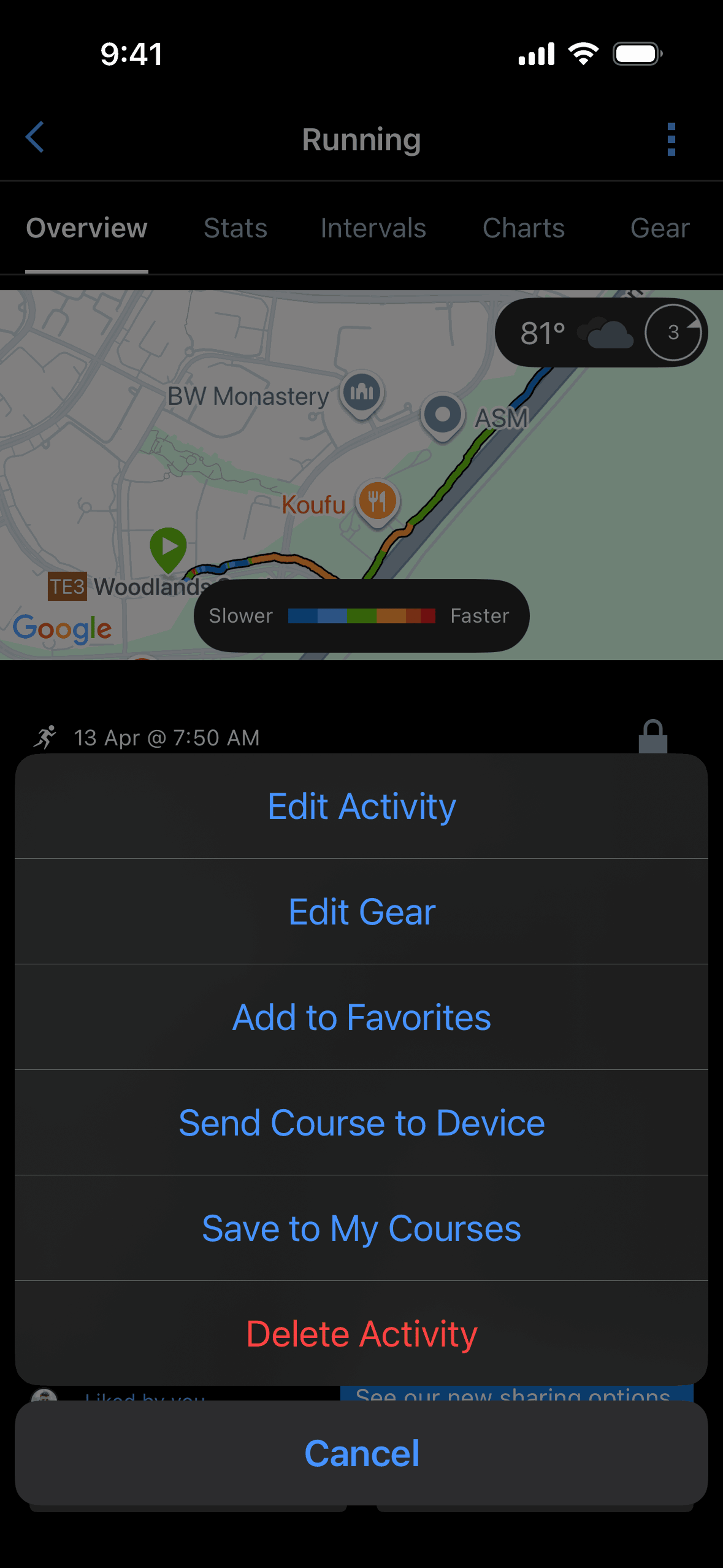 Garmin Connect iOS Health & Fitness interface screenshot 11