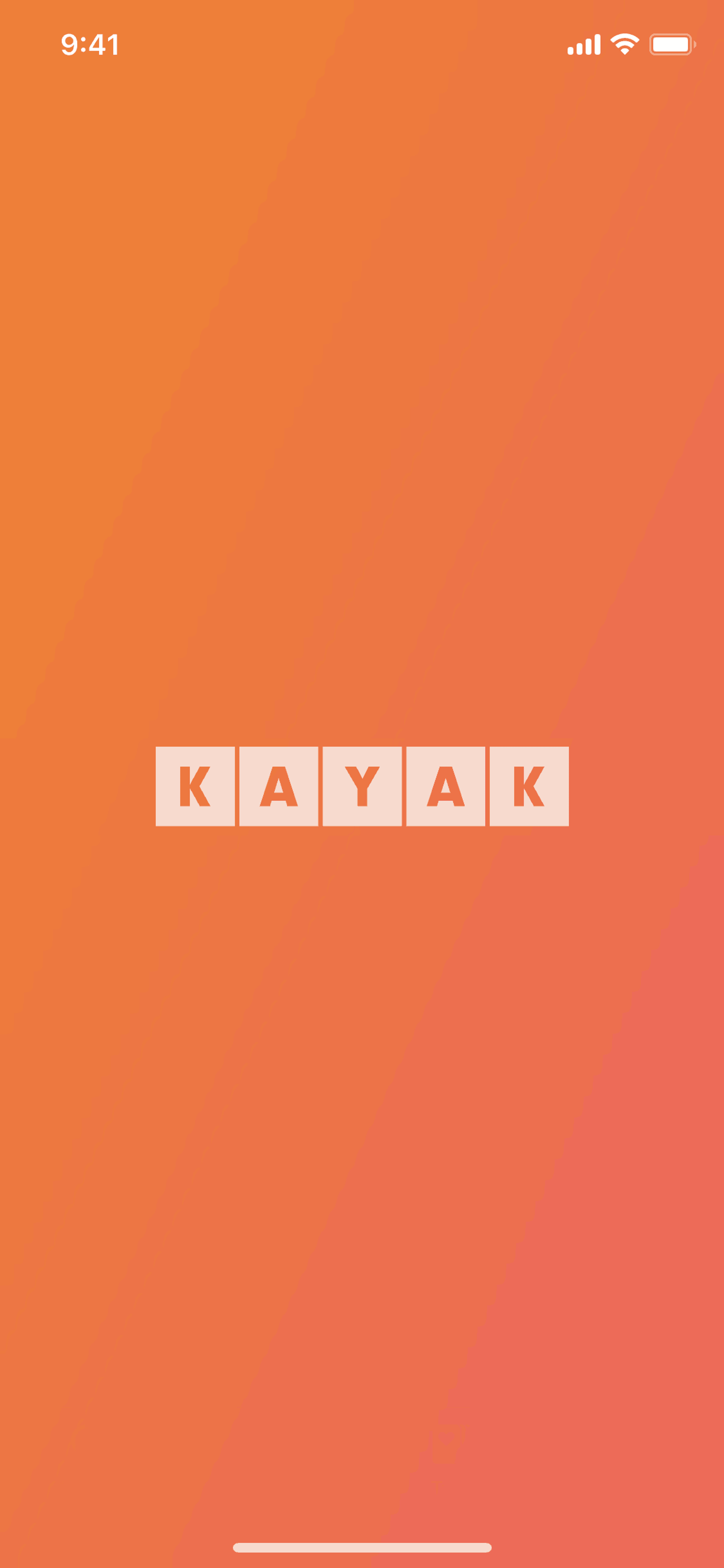 KAYAK iOS Travel & Transportation interface screenshot 1