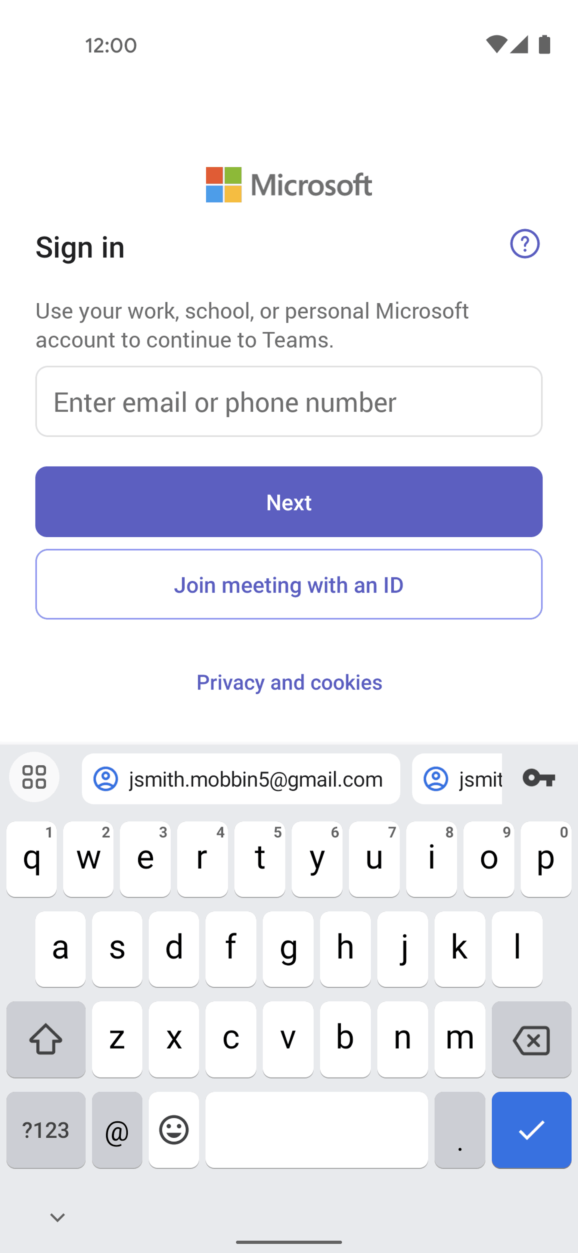 Microsoft Teams Android Business interface screenshot 4