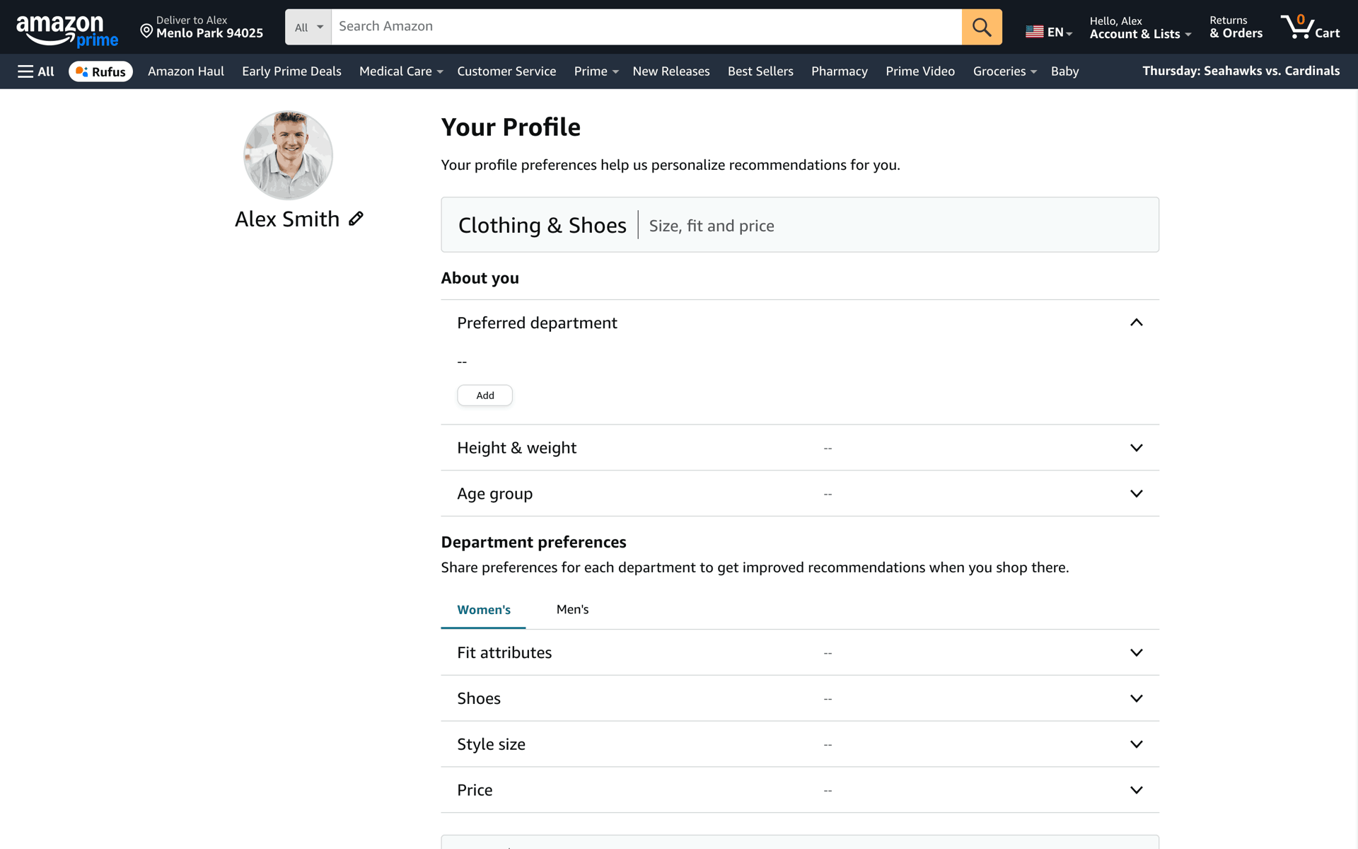 Amazon Web Shopping interface screenshot 22