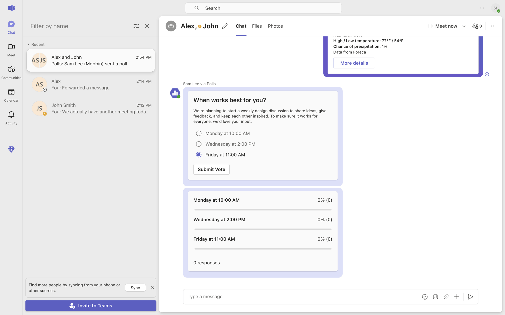 Microsoft Teams Web Business interface screenshot 23
