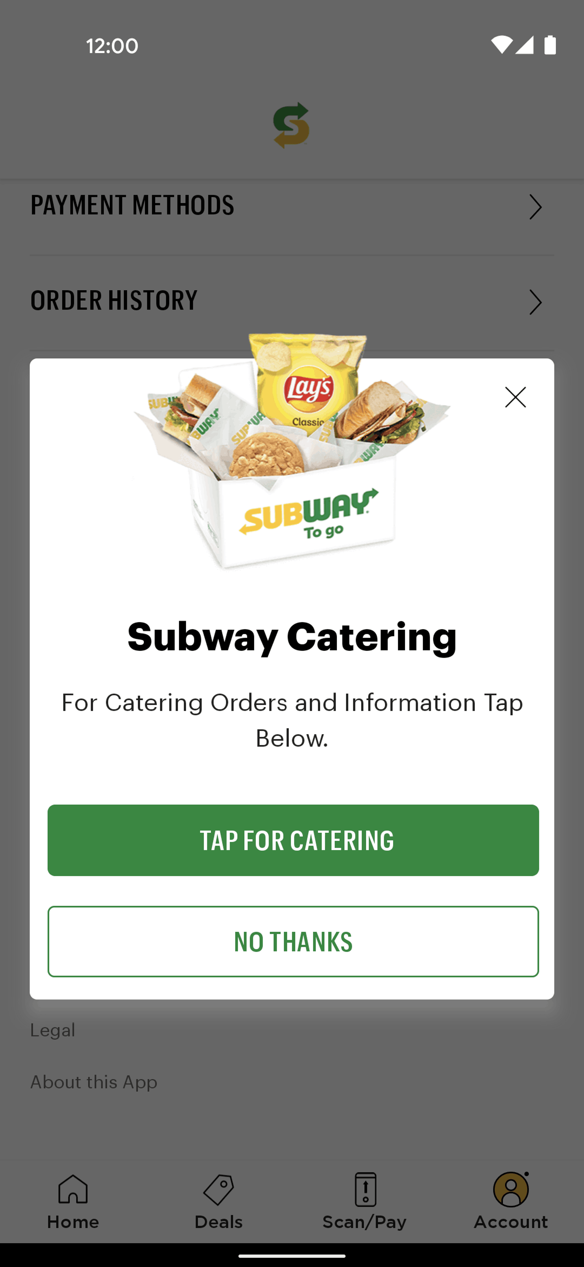 Subway Android Food & Drink interface screenshot 18