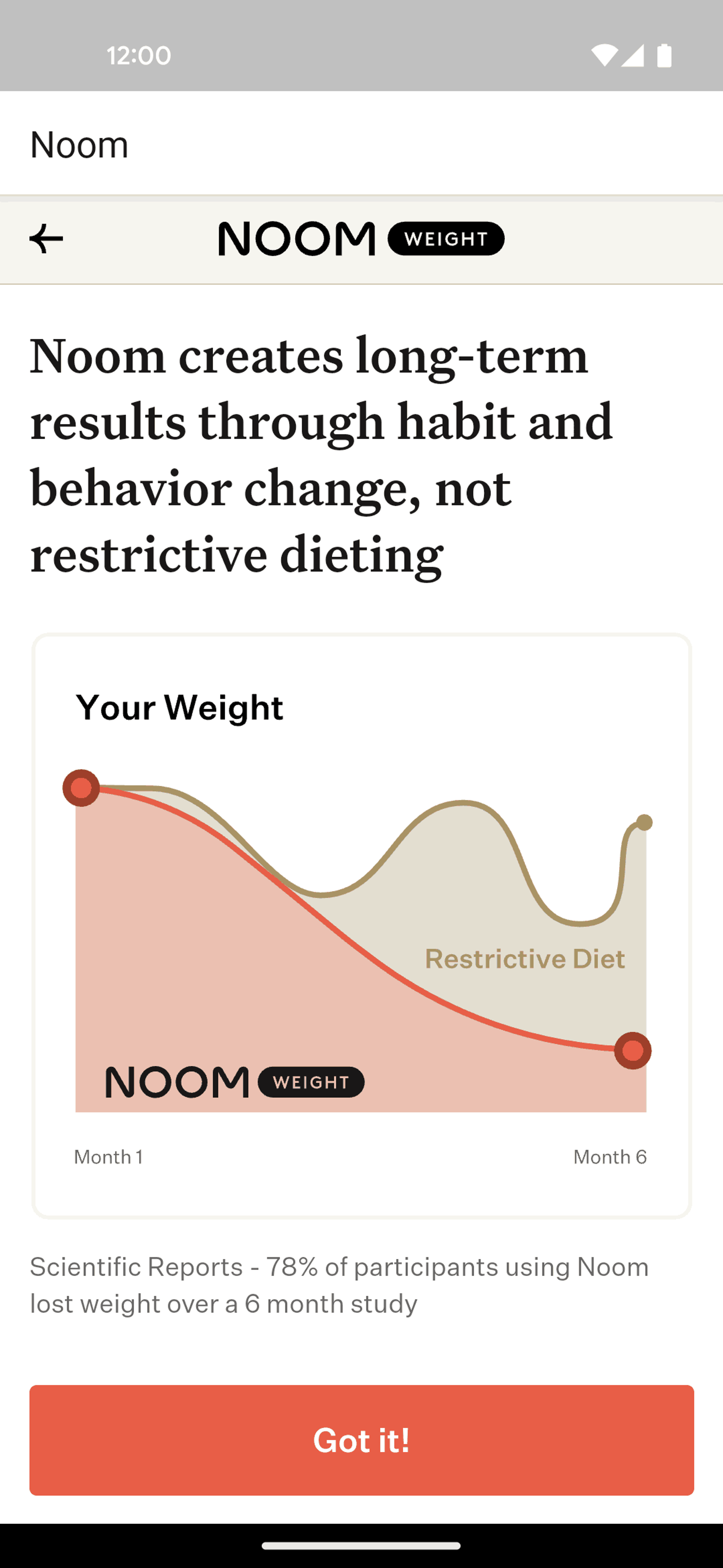 Noom Android Health & Fitness interface screenshot 18