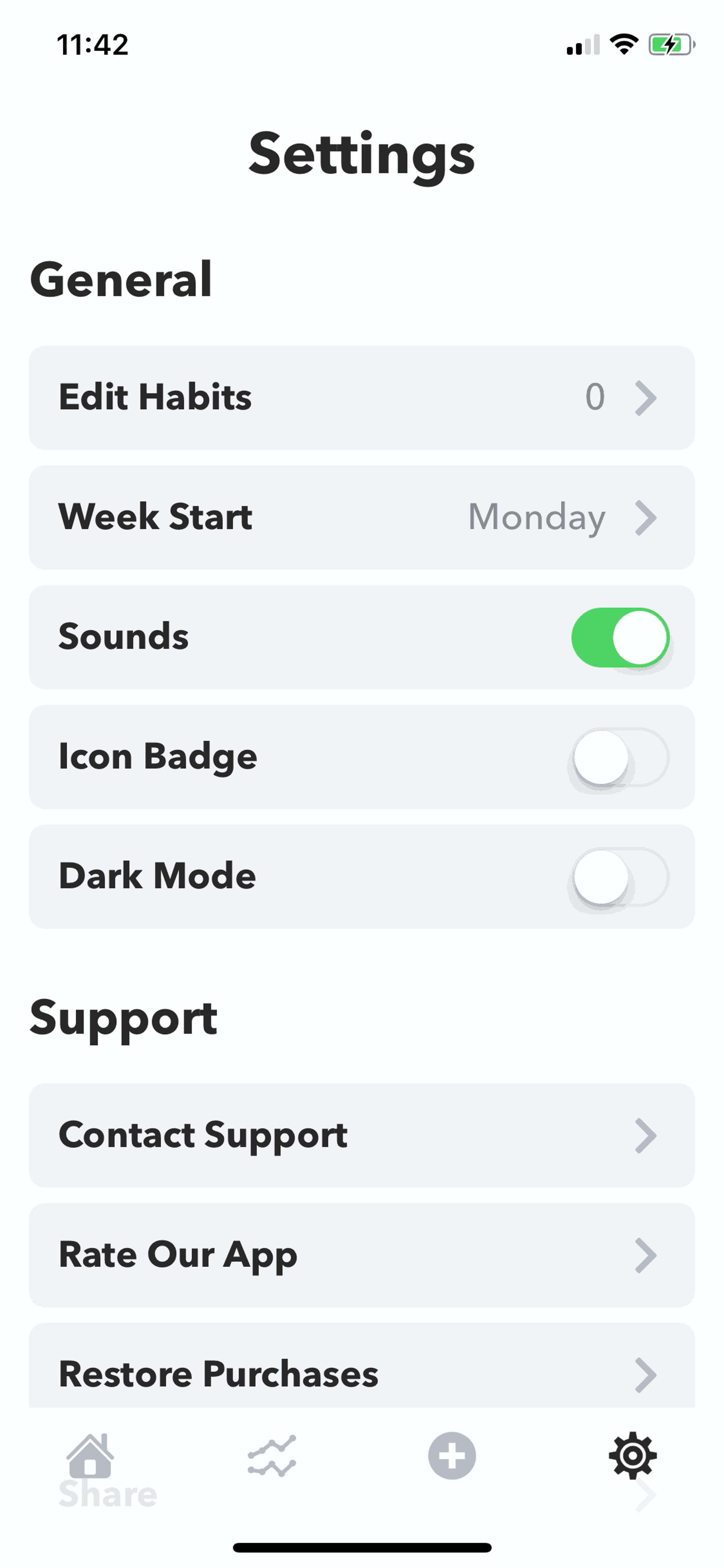 HabitMinder iOS Health & Fitness interface screenshot 18