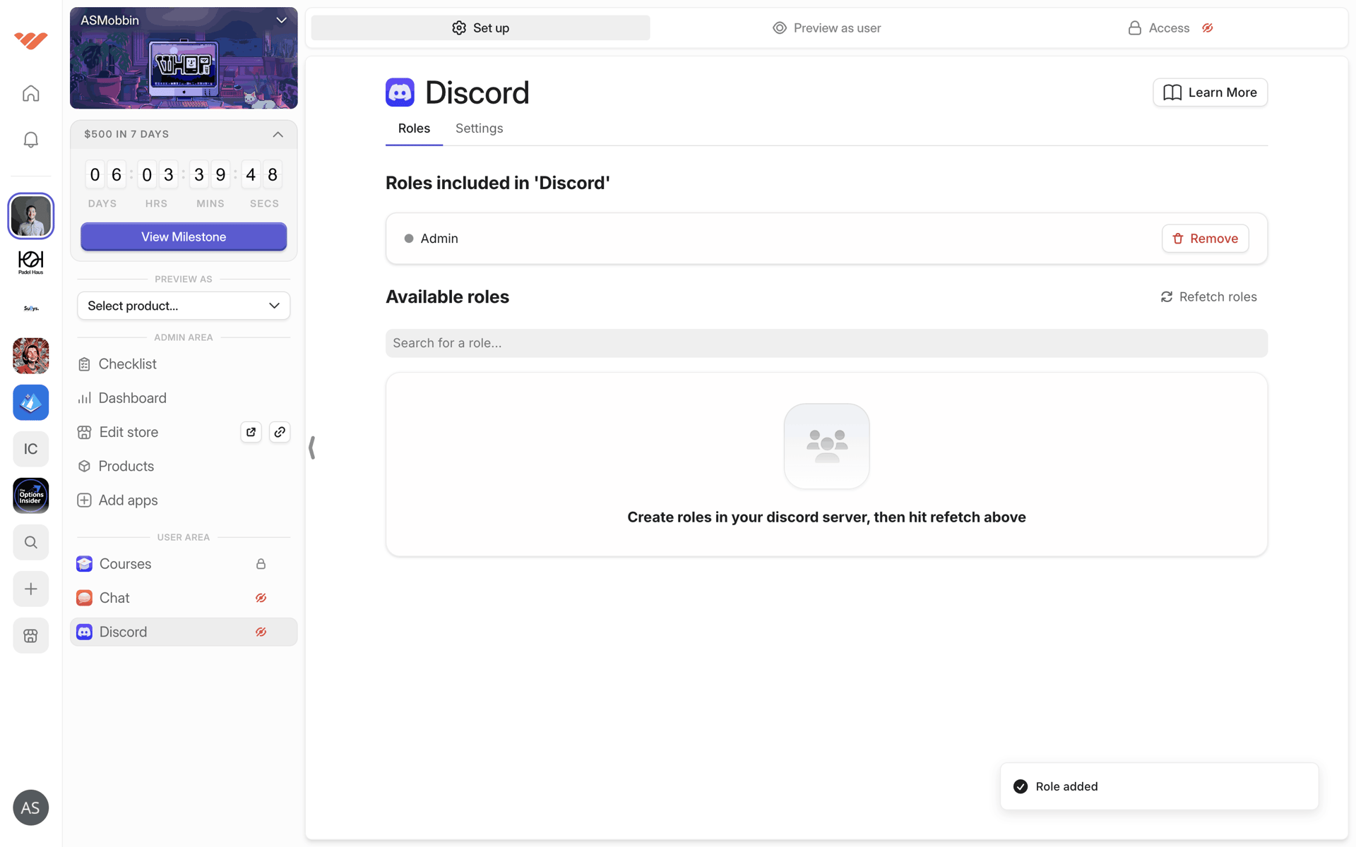 Whop Web Business interface screenshot 18