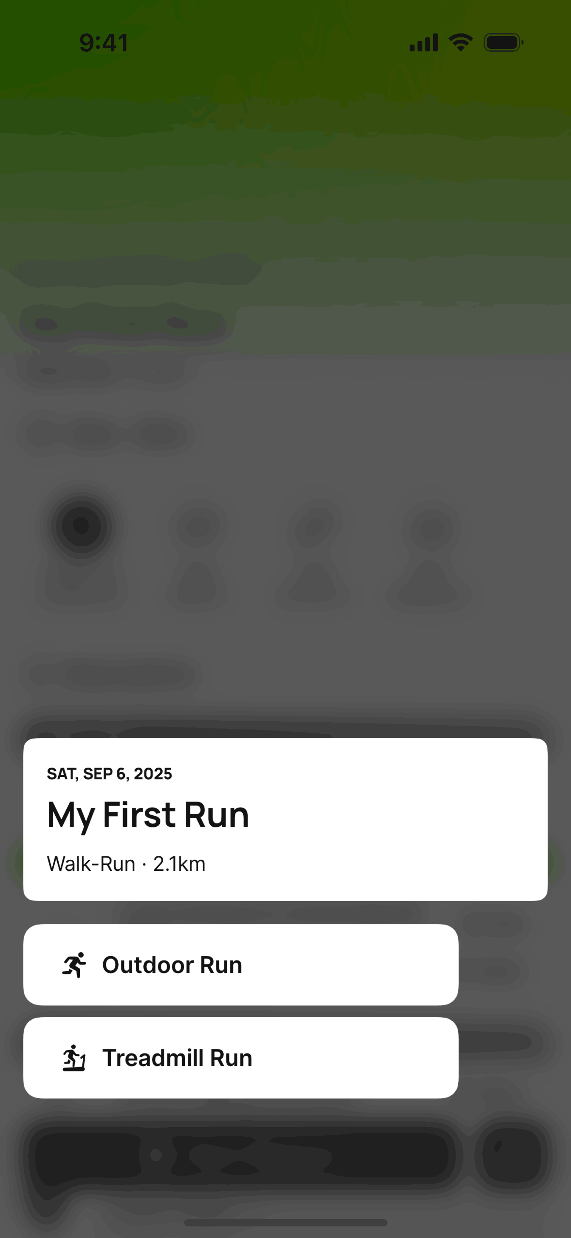 Runna iOS Health & Fitness interface screenshot 7