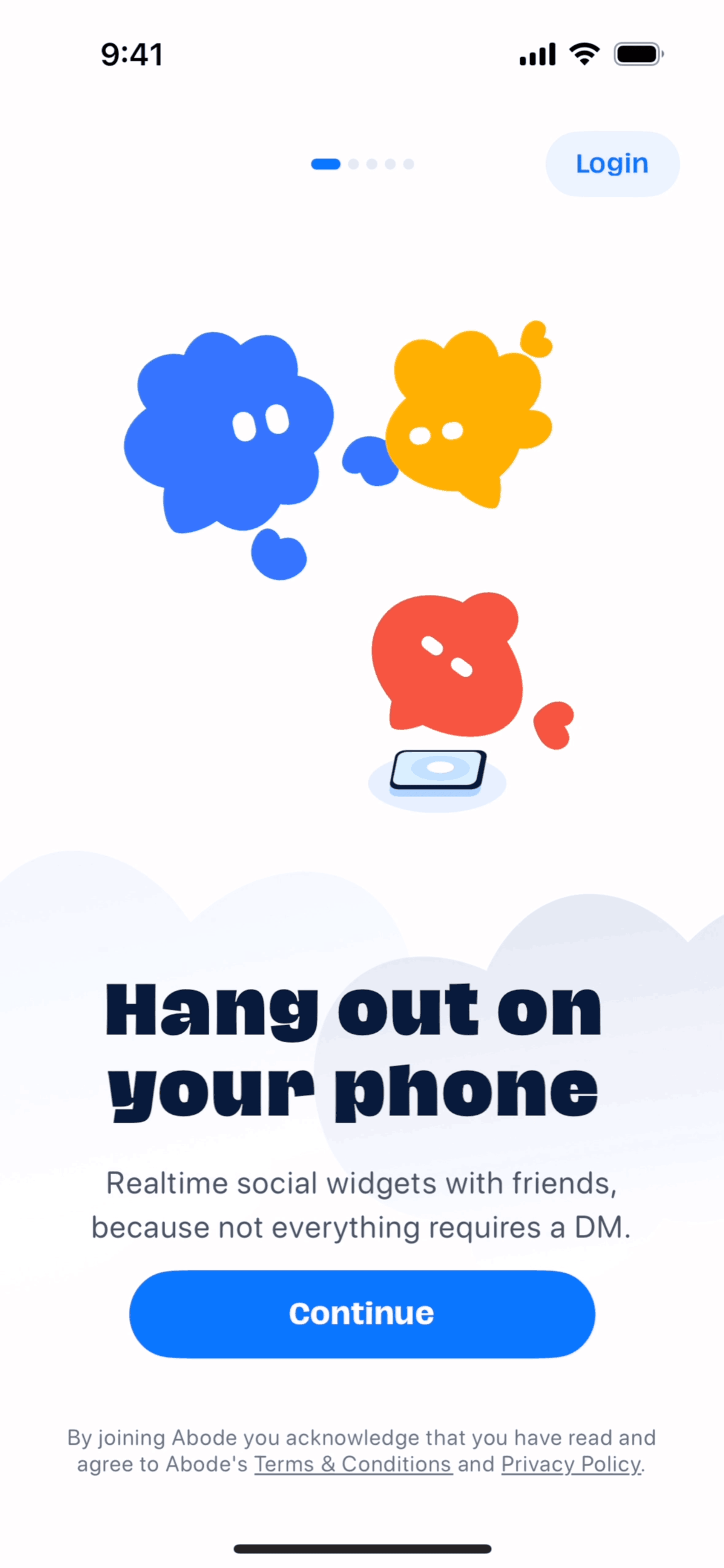 Abode iOS Lifestyle interface screenshot 1