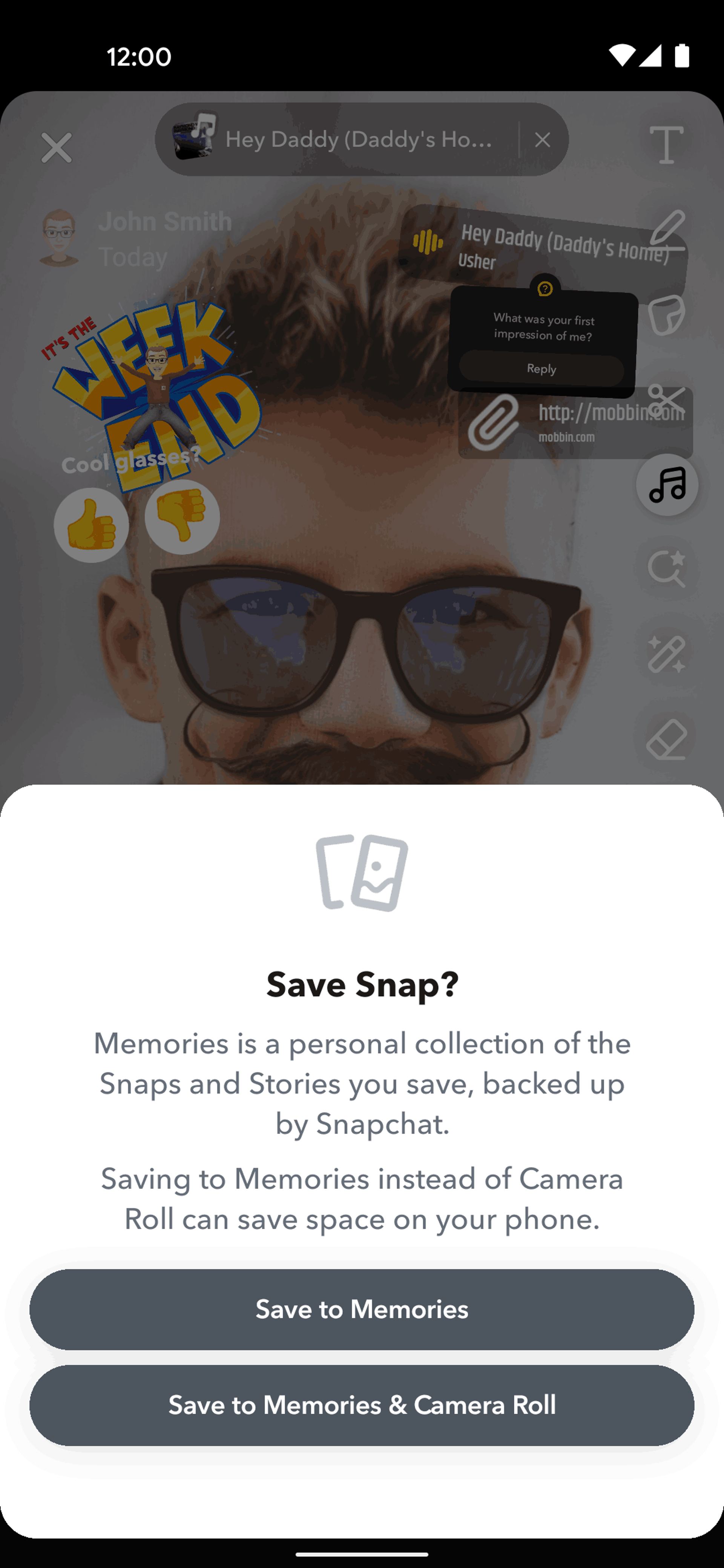 Snapchat Android Social Networking interface screenshot 24