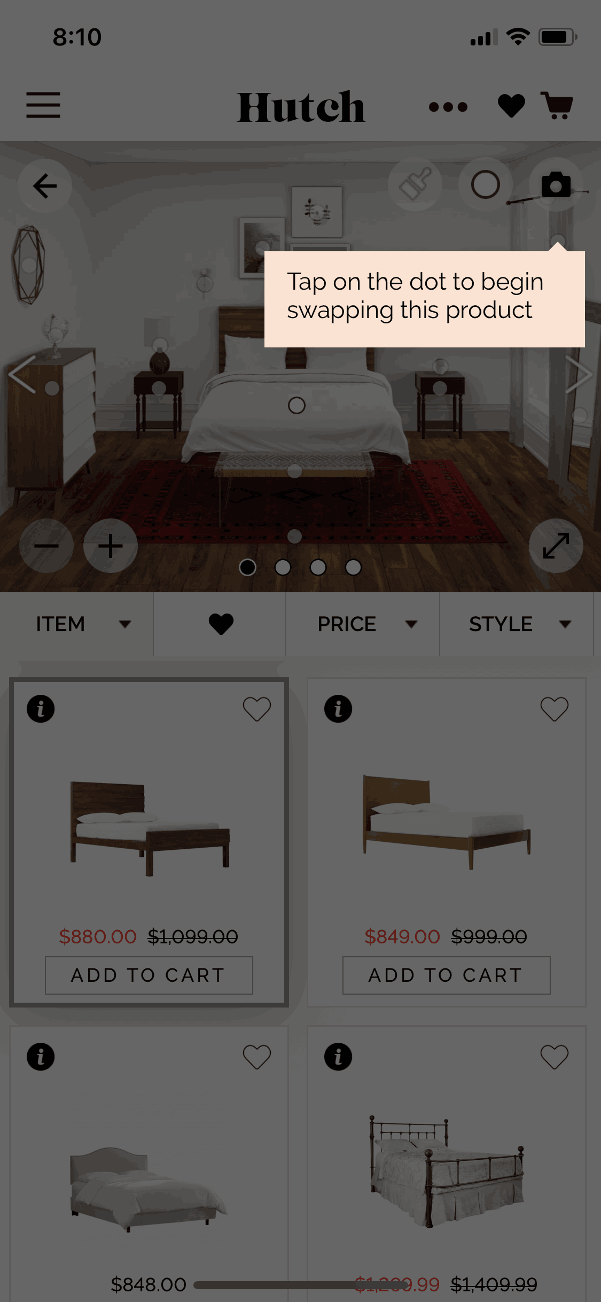 Hutch iOS Lifestyle interface screenshot 10