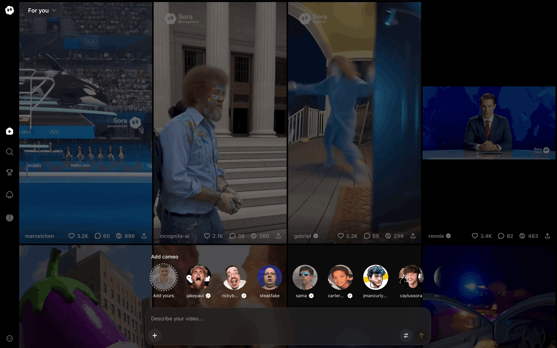 Sora Web AI interface screenshot 17
