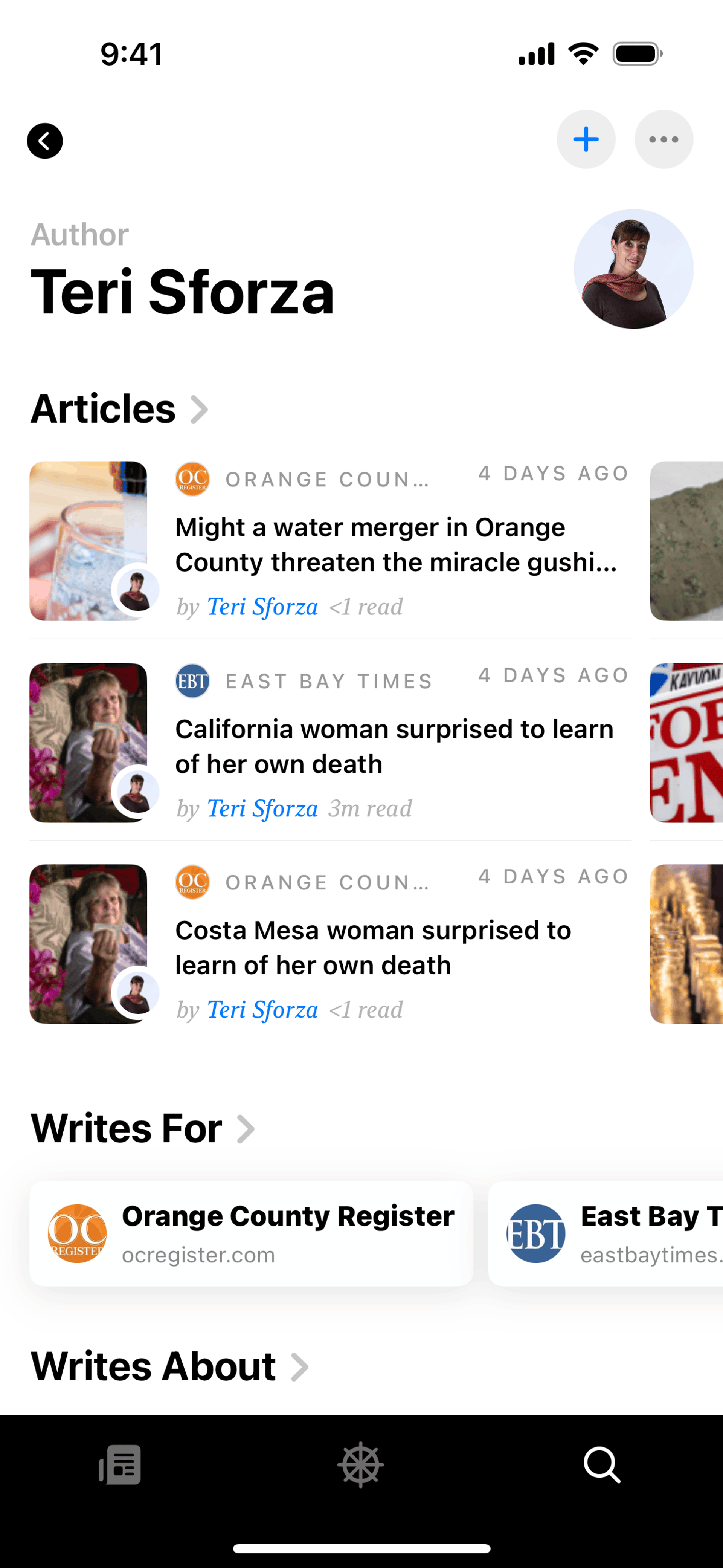 Particle News iOS AI interface screenshot 18