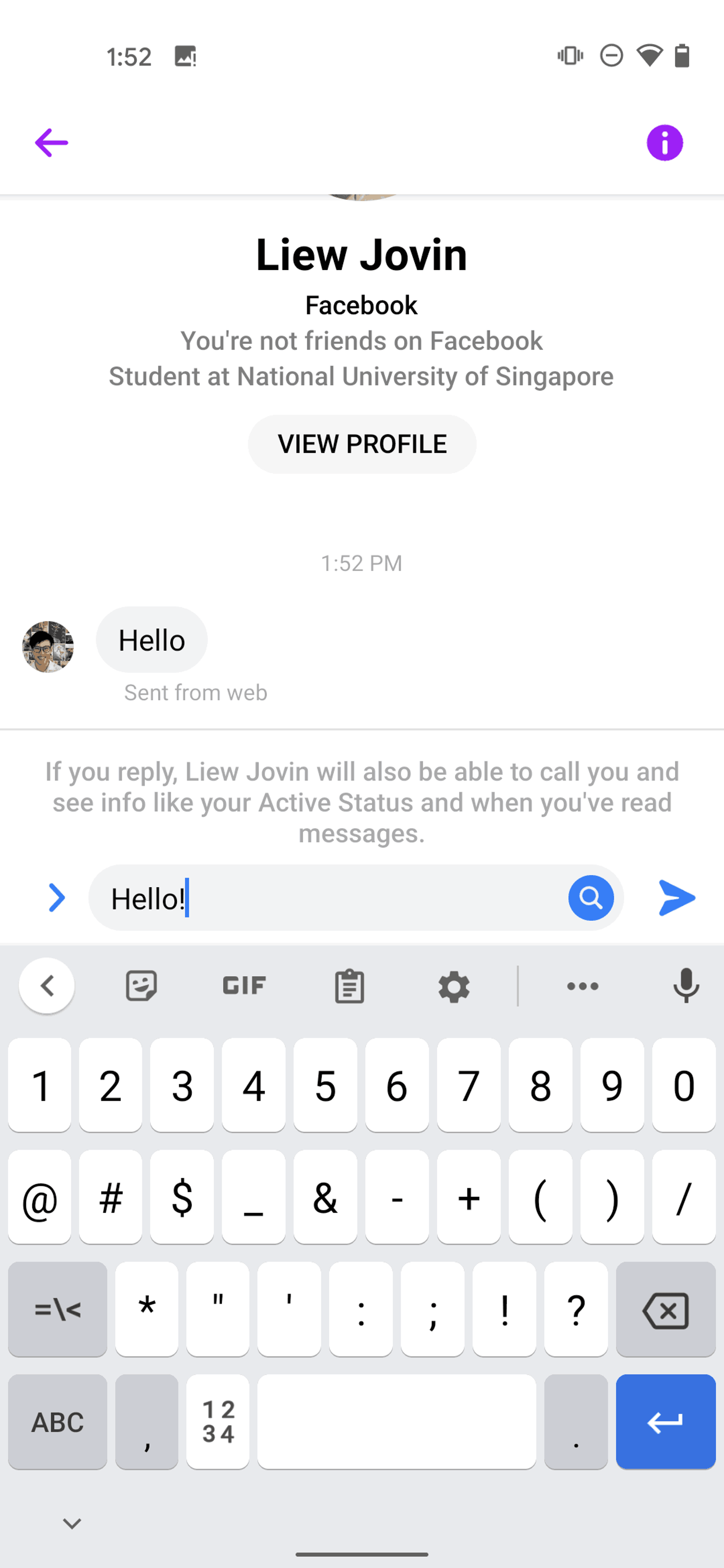 Messenger Android Social Networking interface screenshot 24