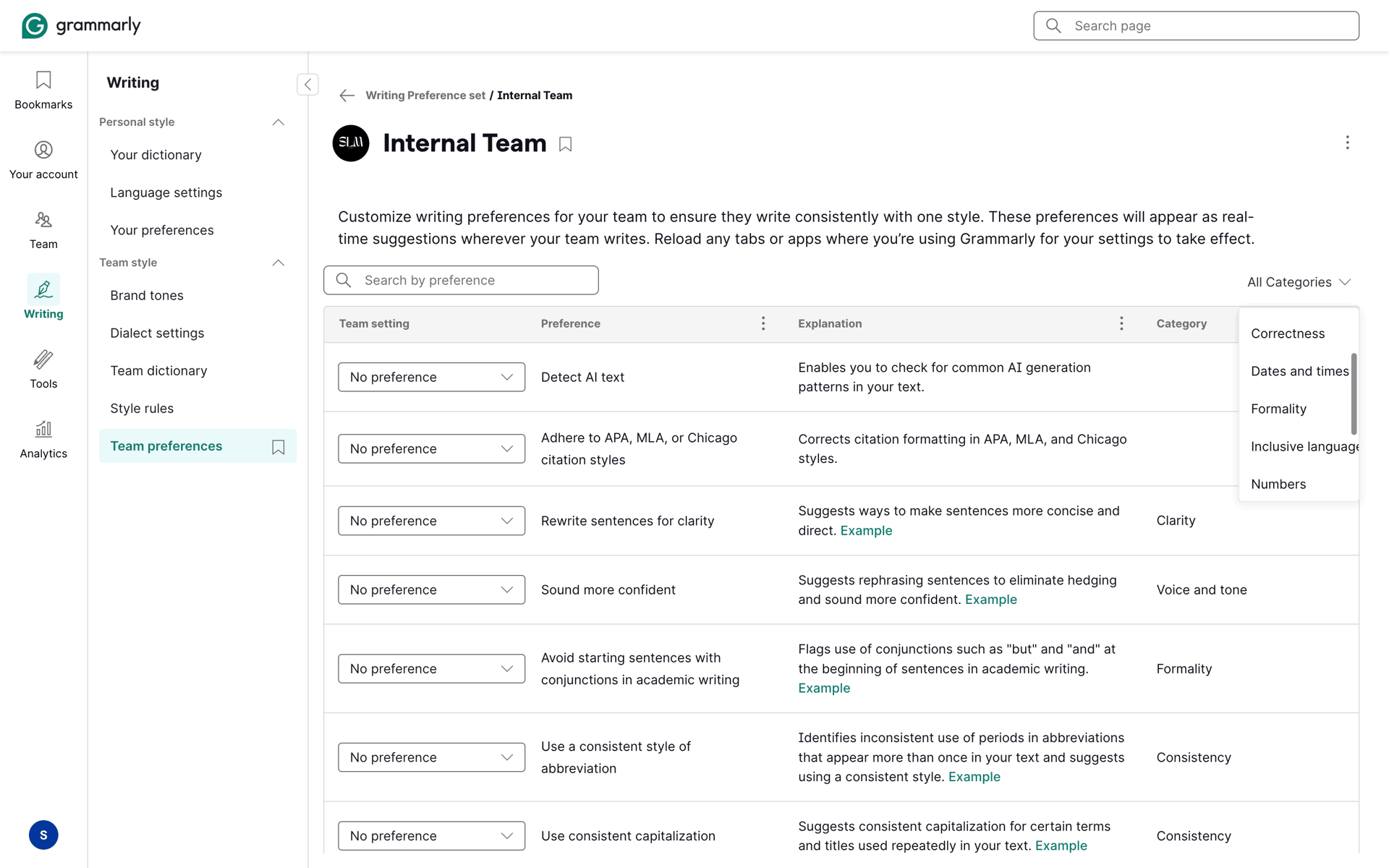 Grammarly Web AI interface screenshot 22