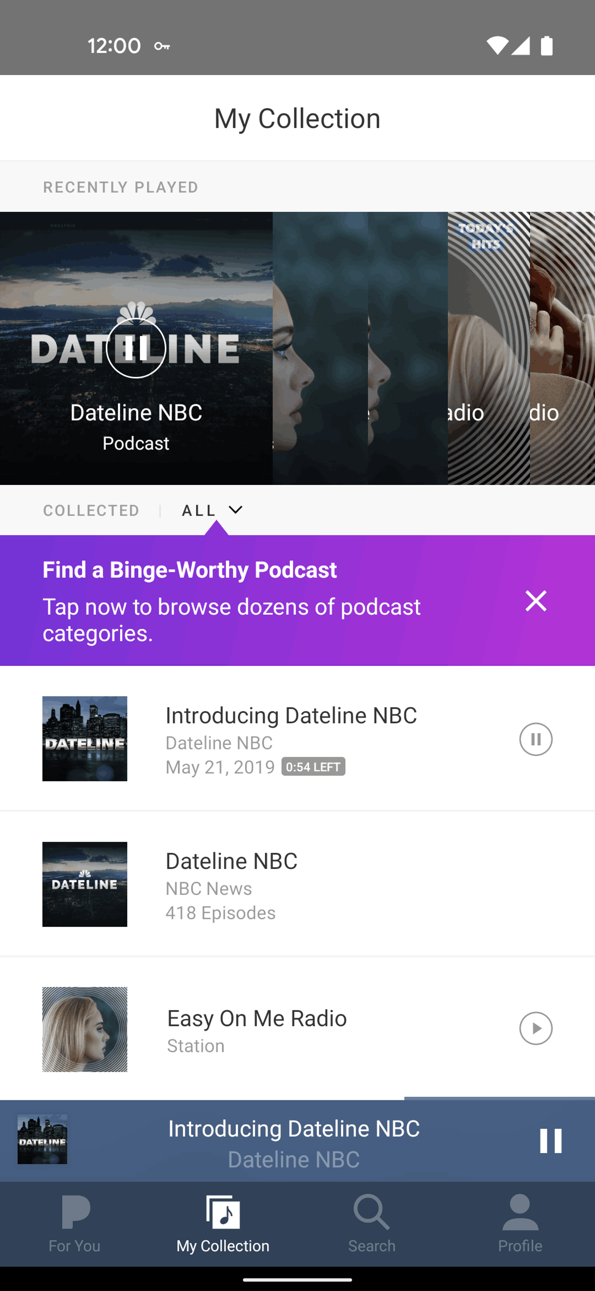 Pandora Android Music & Audio interface screenshot 5